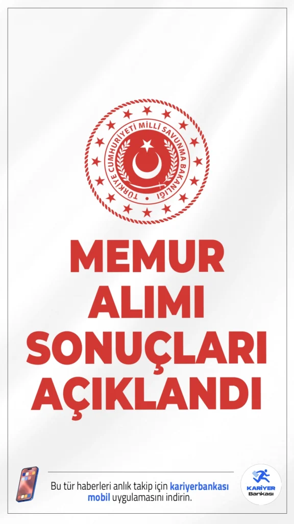 MSB 109 Memur Alımı Sonuçları Açıklandı! KPSS Taban Puanları ve Mülakat Detayları Duyuruldu.Milli Savunma Bakanlığı memur alımı başvuru sonuçları belli oldu. KPSS puanlarına göre sıralanan adaylardan mülakat listeleri oluşturuldu, sınav ücreti ve başvuru detayları netleşti.