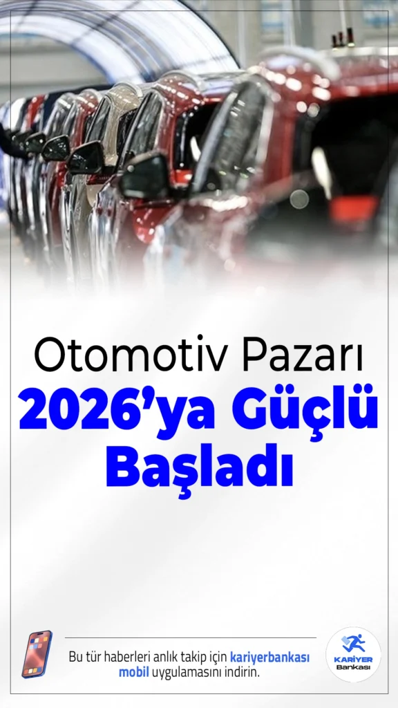 Otomotiv Pazarı 2026’ya Güçlü Başladı: Ocak Ayında Yüzde 10’a Yakın Büyüme.Yılın ilk ayında otomobil ve hafif ticari araç satışları geçen yılın aynı dönemine göre %9,77 oranında arttı. En çok tercih edilenler SUV ve benzinli modeller oldu.
