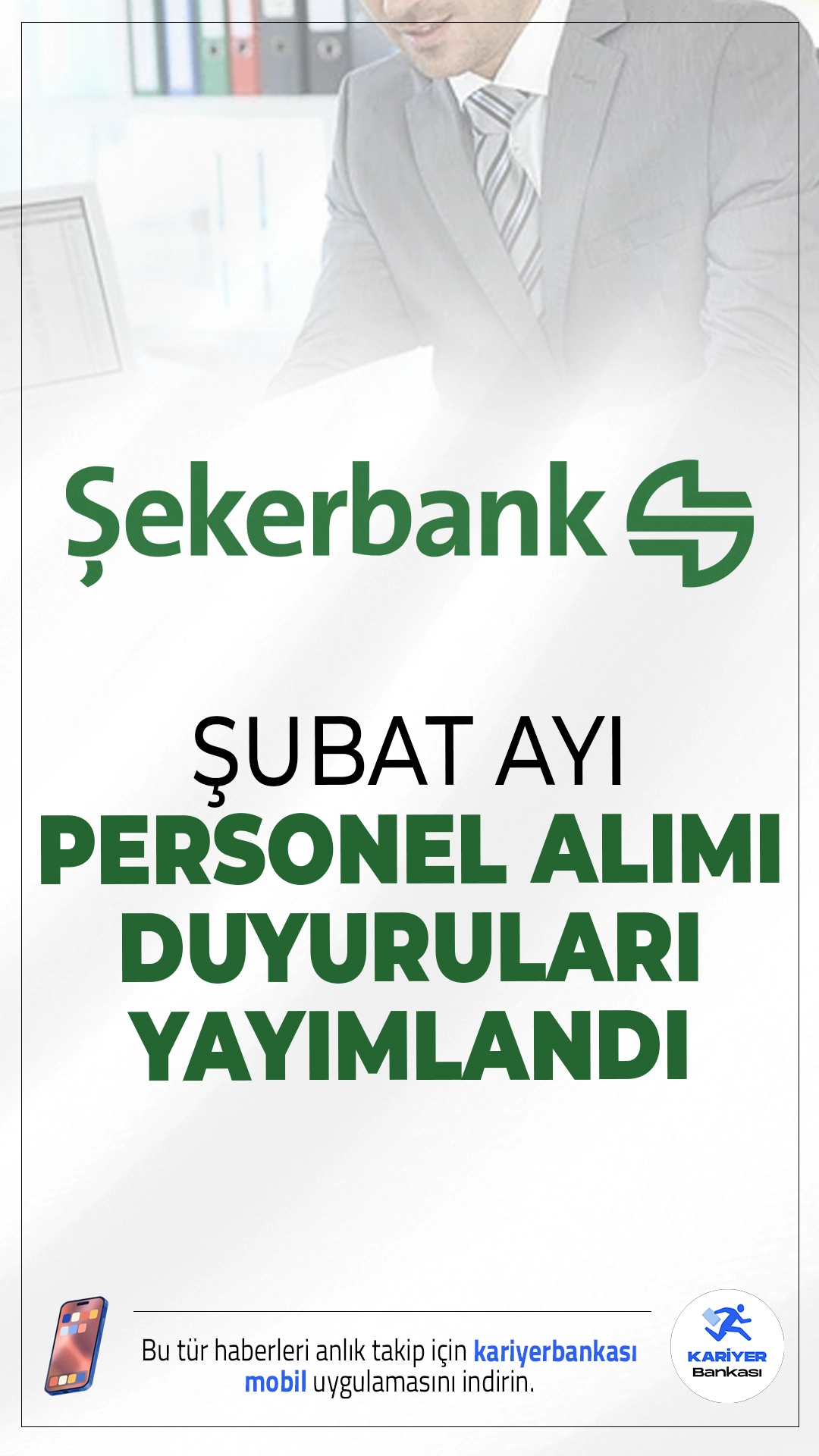 Şekerbank Şubat 2026 Personel Alımı Duyuruları Yayımlandı.Şekerbank, 2026 yılı istihdam planlaması kapsamında Türkiye genelindeki birçok şehirde müşteri temsilcisi ve yönetici kadrolarına yeni personel alımı yapacağını duyurdu. Özellikle İstanbul, Ankara, Samsun, Konya, Elazığ, Kars, Adıyaman ve Antakya gibi şehirlerde yapılacak alımlar, hem deneyimli hem de kariyerine bankacılık sektöründe yön vermek isteyen adaylar için önemli fırsatlar sunuyor.