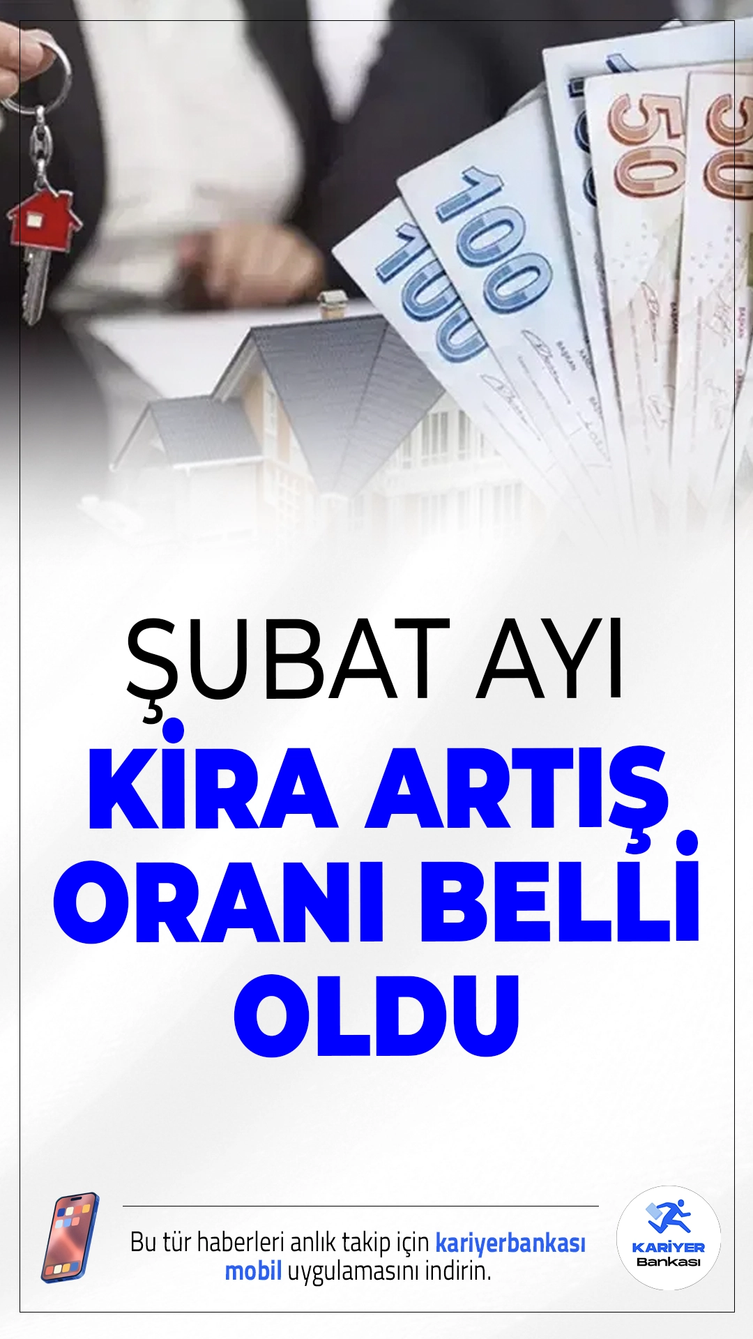 Şubat 2026 Kira Artış Oranı Belli Oldu.Ocak ayı enflasyon verilerinin açıklanmasıyla birlikte, konut ve işyerlerinde Şubat ayında uygulanacak kira artış oranı da netleşti. Bu ay sözleşmesi yenilenen kiracılar için zam oranı %33,98 oldu.