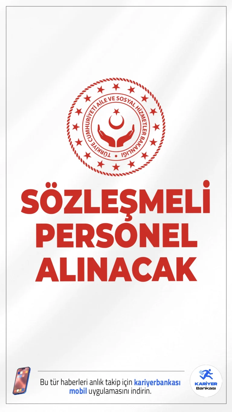 Aile Bakanlığı 24 Personel Alımı Yapacak.Aile ve Sosyal Hizmetler Bakanlığı, merkez teşkilatında görevlendirilmek üzere 24 sözleşmeli personel alımı yapacağını duyurdu. 375 sayılı Kanun Hükmünde Kararname kapsamında yayımlanan ilan doğrultusunda farklı ünvanlarda bilişim uzmanları istihdam edilecek. Başvuru şartları ve diğer detaylar haberimizde.