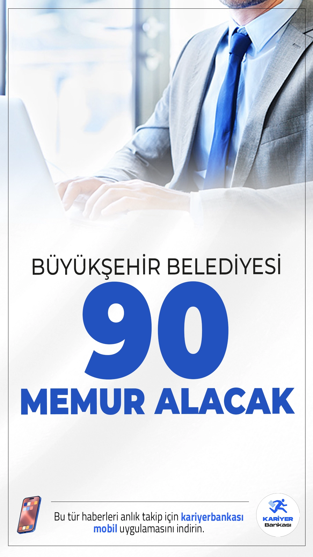 Antalya Büyükşehir Belediyesi 90 Memur Alımı Yapacak.Antalya Büyükşehir Belediyesi, 2026 yılı personel alımı kapsamında ilk defa atanmak üzere toplam 90 memur alımı yapacağını duyurdu. 657 sayılı Devlet Memurları Kanunu kapsamında gerçekleştirilecek alımlar, açıktan atama yoluyla yapılacak.Başvuru yapacak adayların genel ve özel şartları taşıması gerekmektedir. İşte şartlar ve başvuru bilgileri..