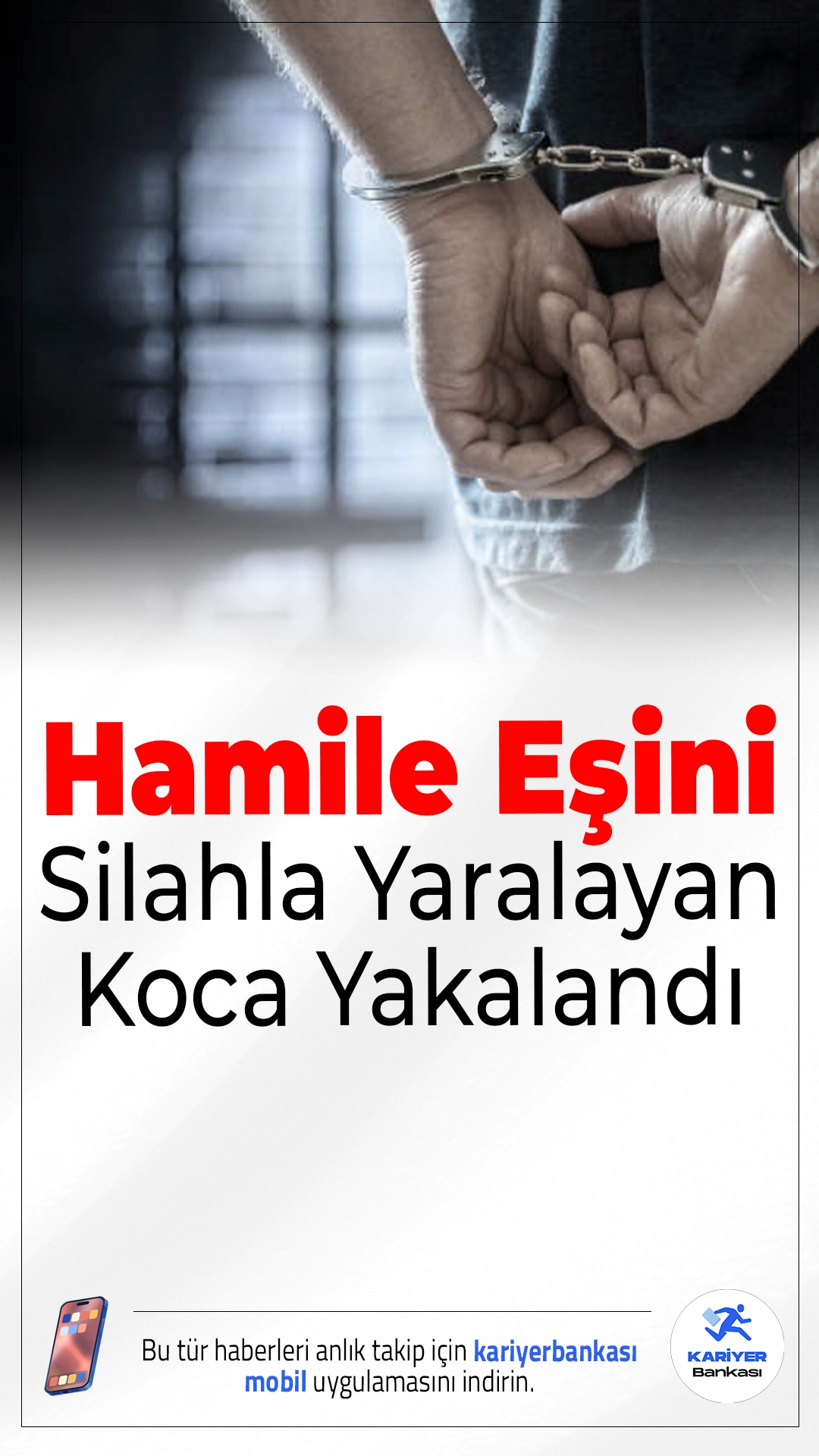 Antalya’da Hamile Eşini Silahla Yaralayan Koca Yakalandı.Antalya Kepez’de yaşanan olayda, hamile eşini silahla yaralayıp kaçan koca polis ekiplerince kısa sürede yakalanarak gözaltına alındı.