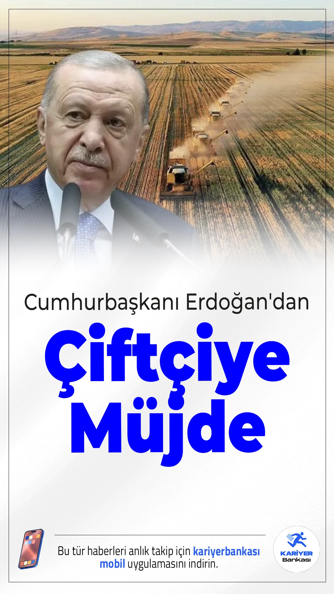 Cumhurbaşkanı Erdoğan’dan Çiftçiye Dev Destek Paketi.Haliç Kongre Merkezi’nde çiftçilerle bir araya gelen Cumhurbaşkanı Recep Tayyip Erdoğan, tarım ve hayvancılığa yönelik önemli destekleri kamuoyuyla paylaştı. İftar programında konuşan Erdoğan, özellikle küçükbaş hayvancılığa yönelik yeni bir projeyi duyurdu.