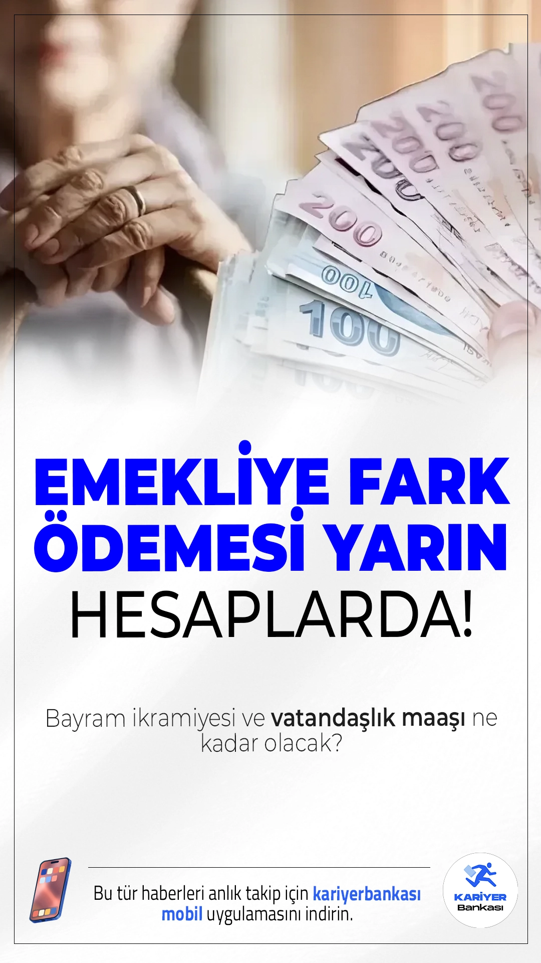 Emekliye Fark Ödemesi Yarın Hesapta! Bayram İkramiyesi ve Vatandaşlık Maaşı Ne Kadar Olacak?Ocak ayında 16.881 TL maaş alan emekliler için 3.119 TL'lik maaş farkı 4 Şubat'ta ödenecek. Gözler şimdi vatandaşlık maaşı ve bayram ikramiyesi düzenlemesinde.