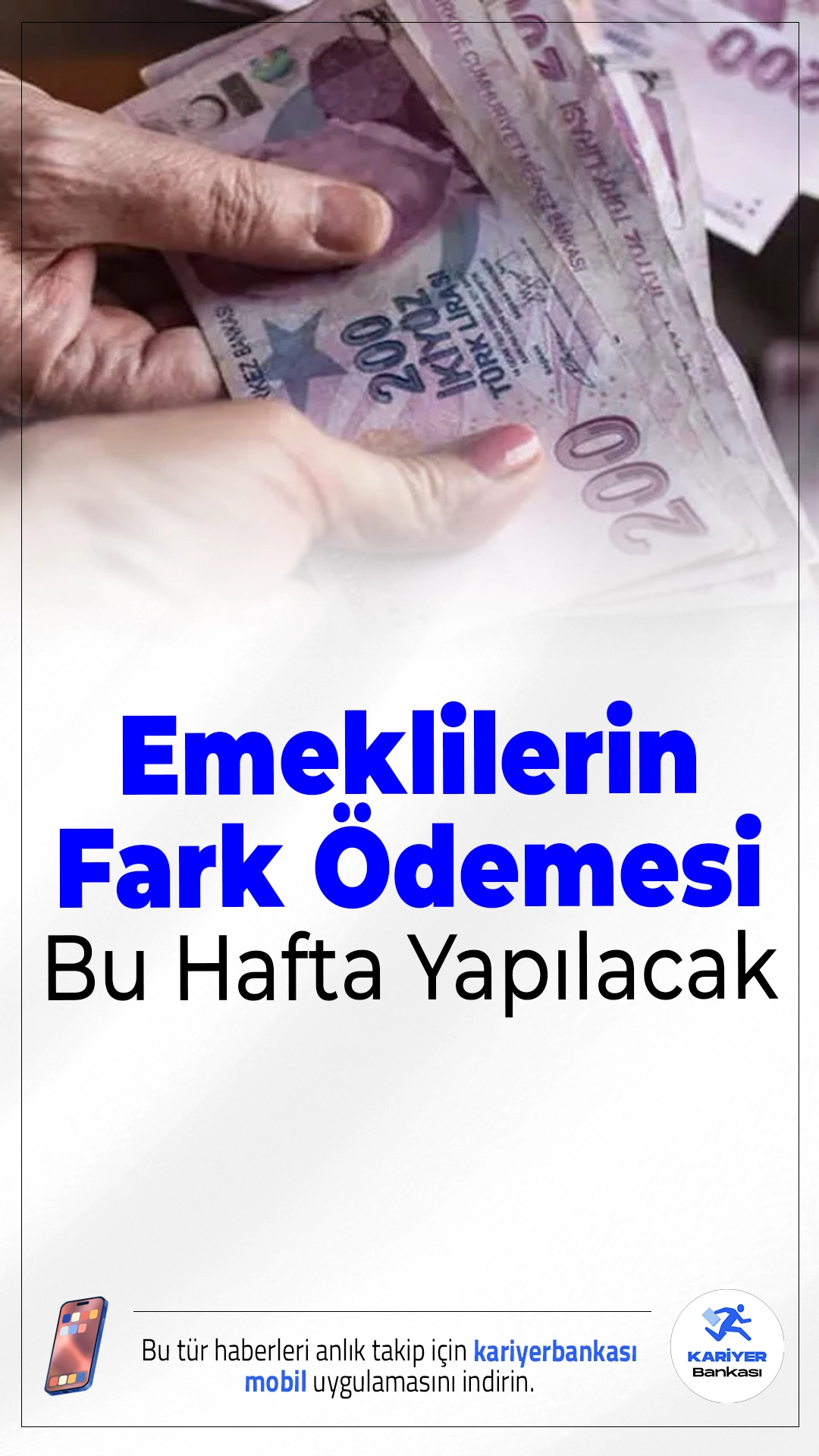 Emeklilerin Fark Ödemesi Bu Hafta Yapılacak.2026 Ocak ayında emekli aylıklarına yapılan artışla oluşan fark ödemeleri, 4 Şubat Çarşamba günü itibarıyla banka ve PTT şubelerinden alınabilecek.