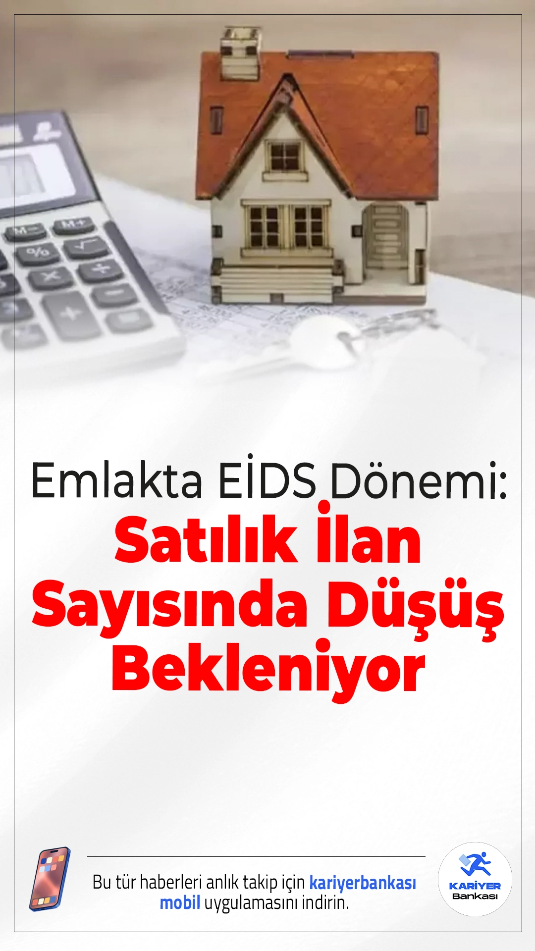 Emlakta EİDS Dönemi: Satılık İlan Sayısında Düşüş Bekleniyor.Emlak sektöründe şeffaflığı artırmak ve spekülatif fiyat artışlarını önlemek amacıyla hayata geçirilen Elektronik İlan Doğrulama Sistemi (EİDS), satılık taşınmaz ilanları için de zorunlu hale geldi. Uzmanlara göre sistemle birlikte ilan sayılarında ciddi bir azalma yaşanacak.