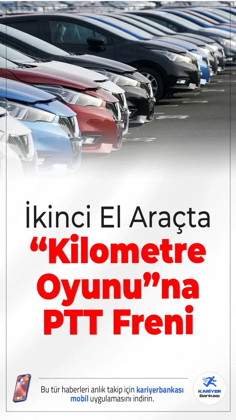 İkinci El Araçta “Kilometre Oyunu”na PTT Freni.İkinci el otomobil piyasasında en sık karşılaşılan sorunlardan biri olan kilometre düşürme ve sıfırlama işlemlerine karşı önemli bir adım atıldı. PTT AŞ ile Ulaştırma Hizmetleri Düzenleme Genel Müdürlüğü iş birliğinde hayata geçirilen uygulama sayesinde milyonlarca vatandaş araçların gerçek kilometre bilgisine ulaşabiliyor.
