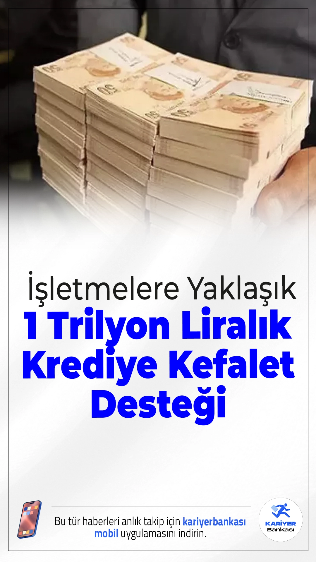 Hazine’den İşletmelere 1 Trilyon Liralık Krediye Kefalet Desteği.Hazine ve Maliye Bakanlığı, 6 Şubat itibarıyla yaklaşık 1 trilyon liralık kredi için kefalet sağladı. En yüksek payı imalat sanayisi aldı.
