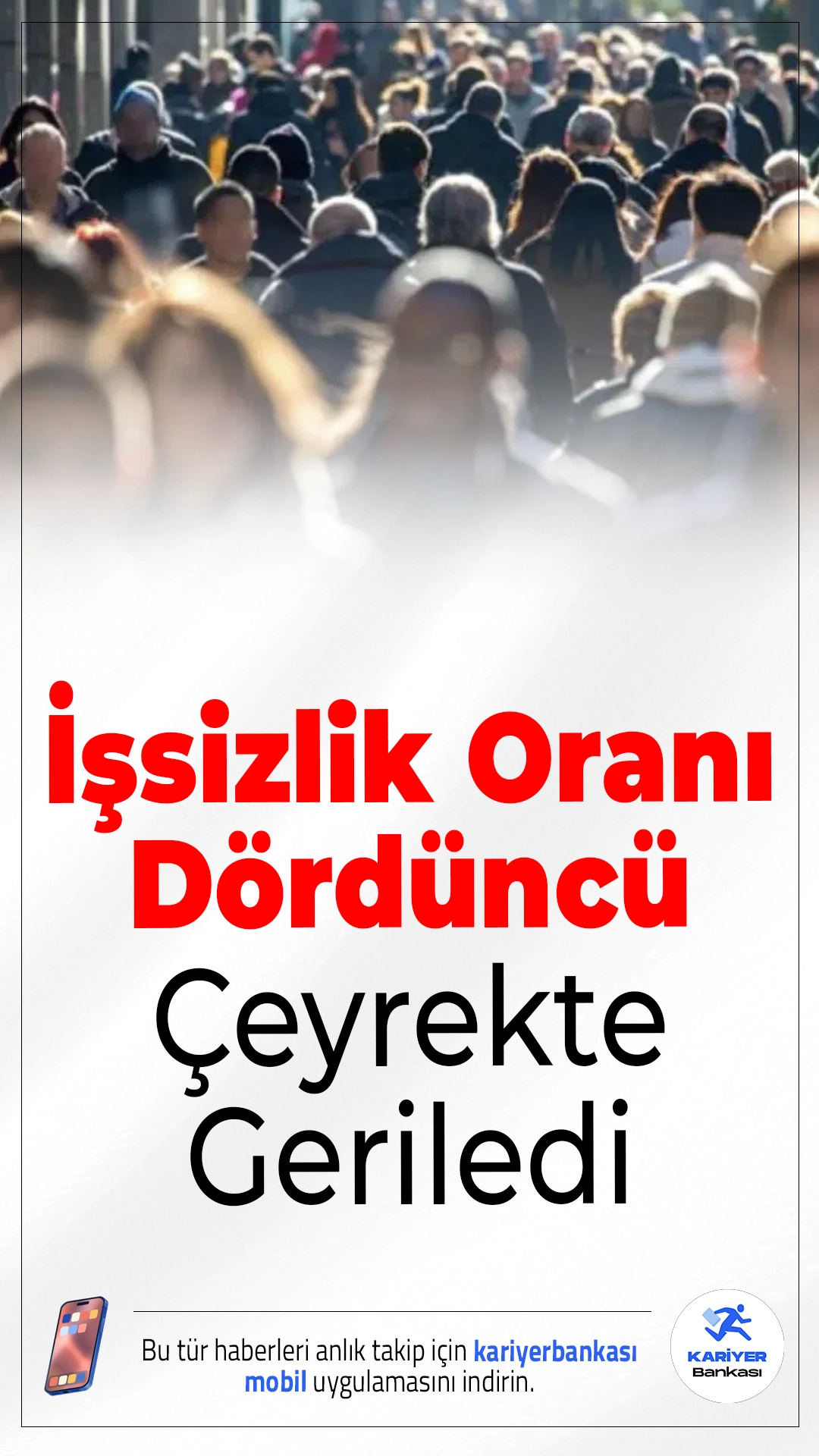 İşsizlik Oranı Dördüncü Çeyrekte Geriledi.TÜİK verilerine göre Türkiye’de işsizlik oranı 2025’in son çeyreğinde yüzde 8,2’ye düştü. İşsiz sayısı bir önceki çeyreğe göre 58 bin kişi azaldı.