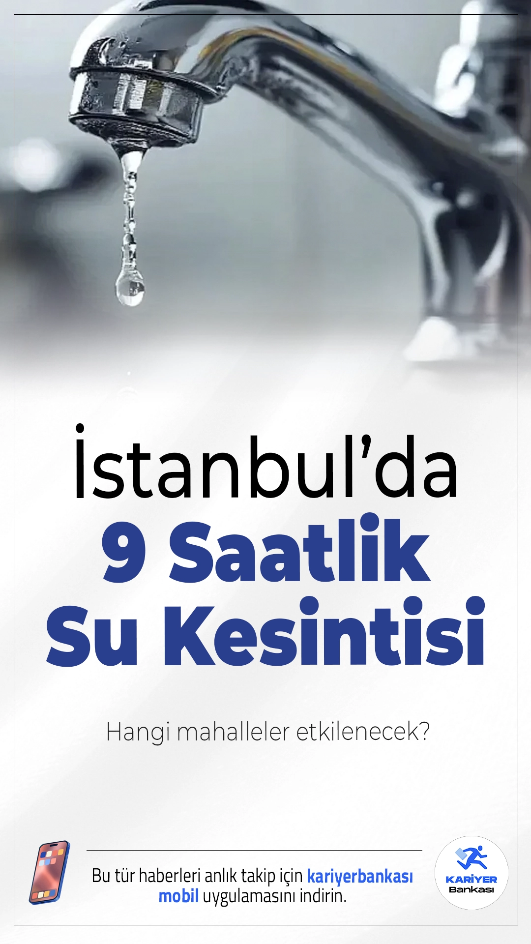İstanbul’da 9 Saatlik Su Kesintisi:Hangi Mahalleler Etkilenecek?İstanbul’da Hadımköy Su Deposu’nda yapılacak çalışmalar nedeniyle Arnavutköy’de bazı mahallelerde 9 saat süreyle su kesintisi uygulanacak.