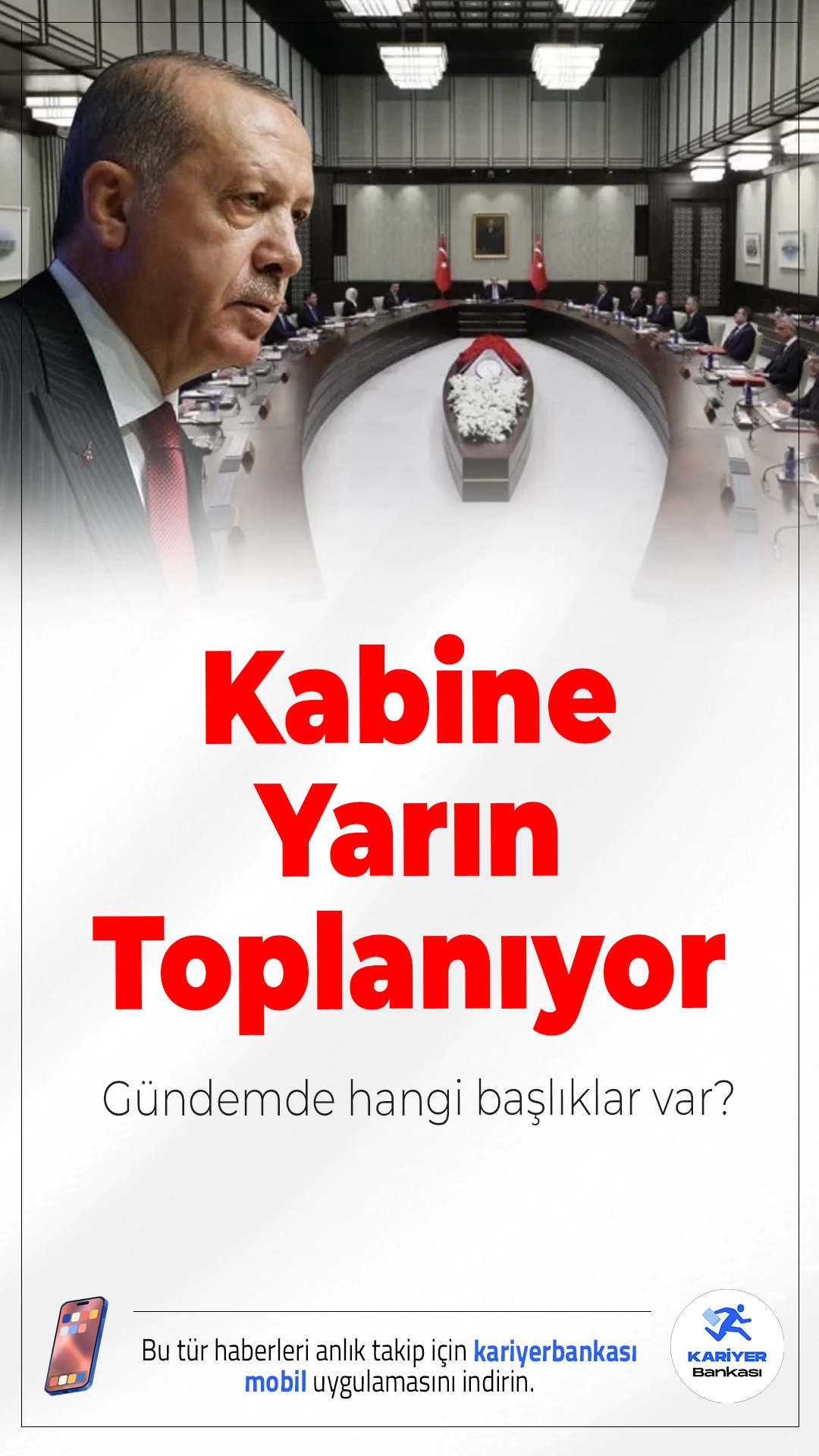 Cumhurbaşkanlığı Kabinesi Yarın Toplanıyor: Gündemde Hangi Başlıklar Var?Cumhurbaşkanlığı Kabinesi, üç haftalık aranın ardından Beştepe’de toplanıyor. Terörle mücadele, ABD-İran gerilimi, enflasyon ve Gazze’deki son gelişmeler masada olacak.
