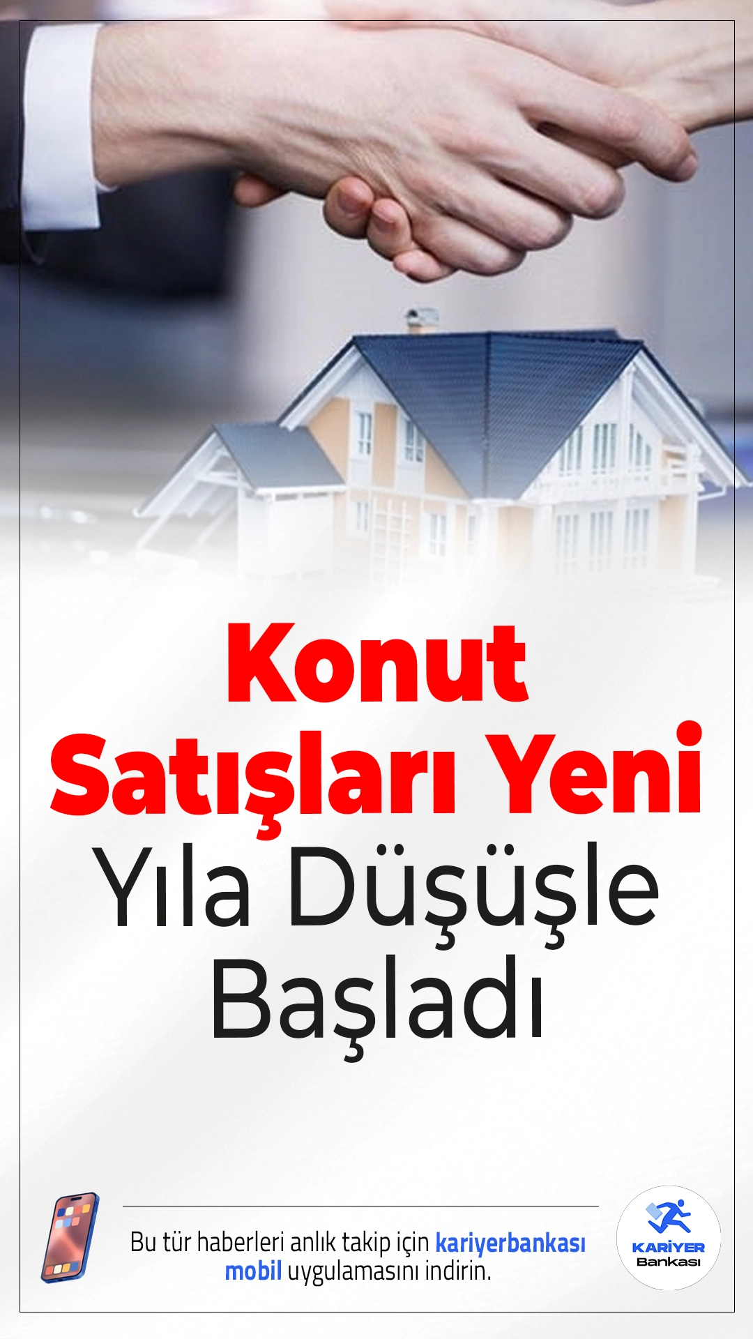 Konut Satışları Yeni Yıla Düşüşle Başladı.Ocak ayında ilk ve ikinci el konut satışları gerilerken, ipotekli satışlarda artış dikkat çekti. Yabancılara yapılan satışlarda ise sert düşüş yaşandı.