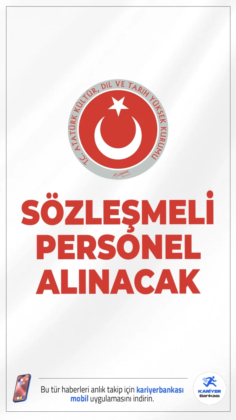 Kültür Bakanlığı AYK 18 Personel Alımı Yapacak.Kültür ve Turizm Bakanlığı Atatürk Kültür, Dil ve Tarih Yüksek Kurumu, bünyesindeki dört kuruma (Atatürk Araştırma Merkezi, Atatürk Kültür Merkezi, Türk Dil Kurumu ve Türk Tarih Kurumu) 657 sayılı Devlet Memurları Kanunu’nun 4/B maddesi kapsamında toplam 18 sözleşmeli personel alımı gerçekleştirecek. Başvuru şartları ve diğer detaylar haberimizde.
