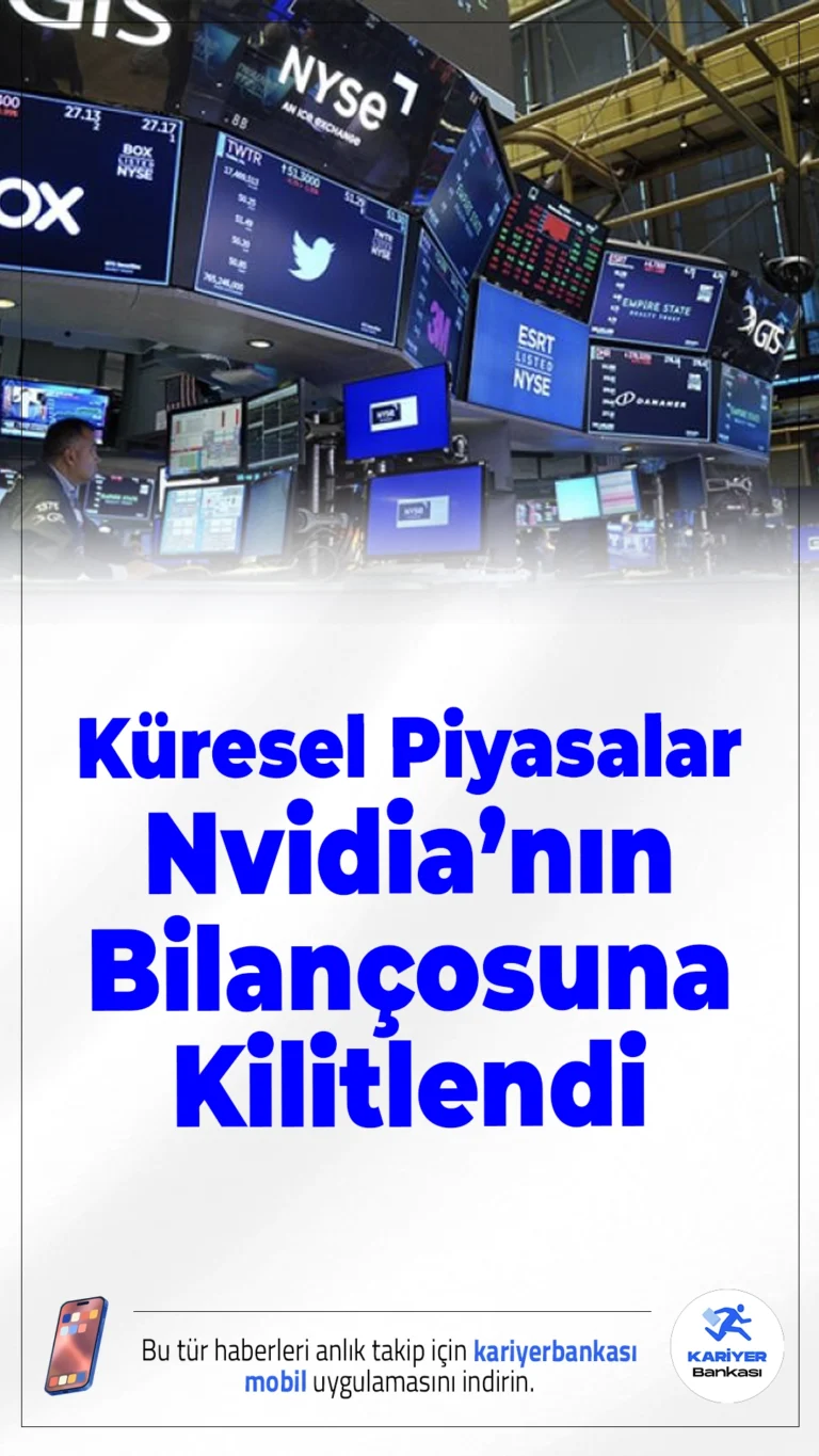 Küresel Piyasalar Nvidia’nın Bilançosuna Kilitlendi.ABD Başkanı Donald Trump’ın ekonomi mesajları ve Nvidia bilançosu öncesi küresel piyasalarda risk iştahı artarken, teknoloji hisselerinde oynaklık beklentisi güçlendi.