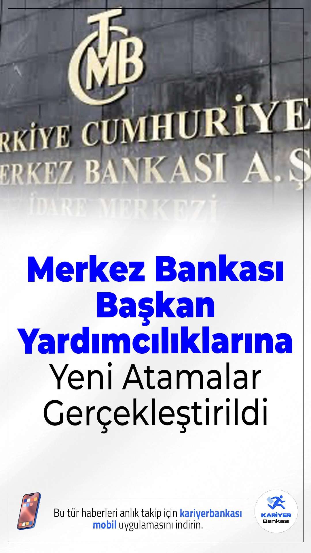 Merkez Bankası Başkan Yardımcılıklarına Yeni Atamalar Gerçekleştirildi.Cumhurbaşkanı Erdoğan’ın imzasıyla Resmi Gazete’de yayımlanan kararla Merkez Bankası’nda iki önemli isme yeni görevler verildi.