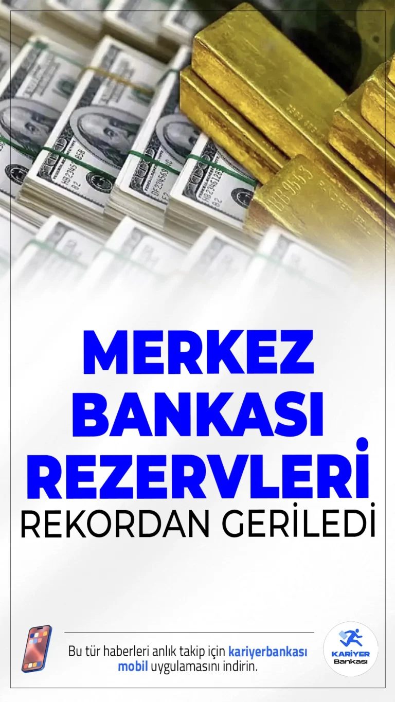Merkez Bankası Rezervleri Rekordan Geriledi!TCMB’nin toplam rezervleri 6 Şubat haftasında 10,67 milyar dolar azalarak 207,48 milyar dolara geriledi.