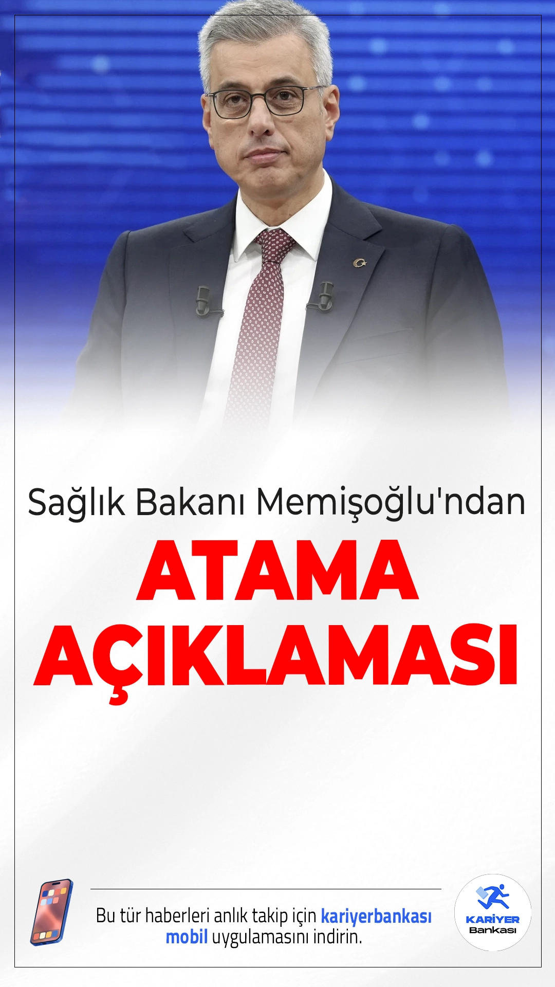 Sağlık Bakanı Memişoğlu’ndan Atama Açıklaması.Sağlık Bakanı Kemal Memişoğlu, canlı yayında sağlık personeli alımlarına ilişkin merak edilen soruları yanıtladı. 2025 ve 2024 yıllarında yapılan alımları hatırlatan Memişoğlu, yeni sürece ilişkin takvimi netleştirdi.