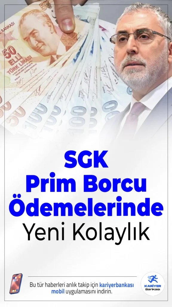SGK Prim Borcu Ödemelerinde Yeni Kolaylık: Peşinat Şartı Kaldırıldı!Sosyal Güvenlik Kurumu’na (SGK) prim borcu olanlar için önemli bir düzenleme yürürlüğe girdi. Artık tecil (erteleme) ve taksitlendirme işlemlerinde %10 peşinat şartı kaldırıldı. Ayrıca, ilk taksit dahil olmak üzere tüm taksitlerin eşit tutarda ödenmesi mümkün hale geldi.