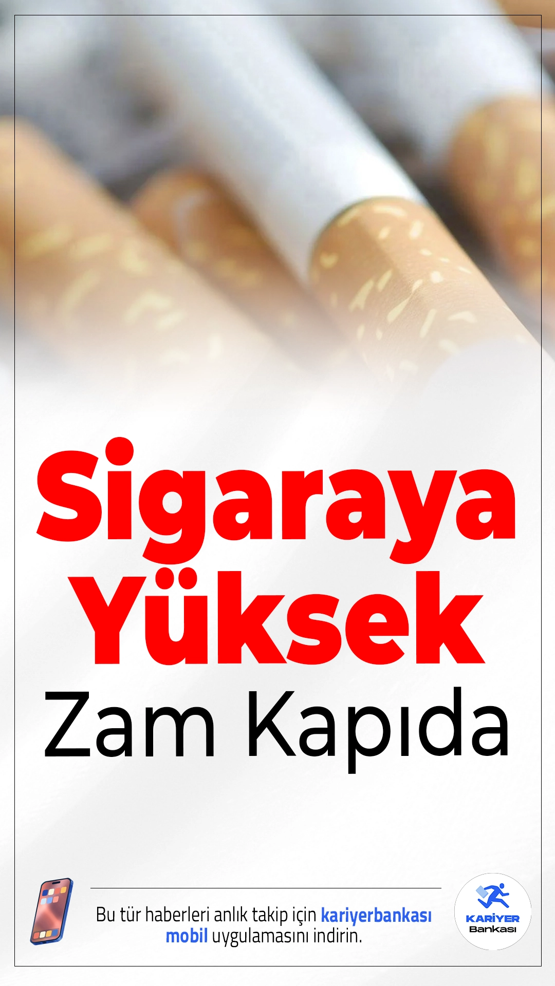 Sigaraya Yüksek Zam Kapıda.Tütün ürünleri kullanıcılarını ilgilendiren önemli gelişmeler gündemde. Şubat ayında sigaraya 5 ila 10 TL arasında zam gelmesi beklenirken, yeni yasakların da devreye alınması planlanıyor.