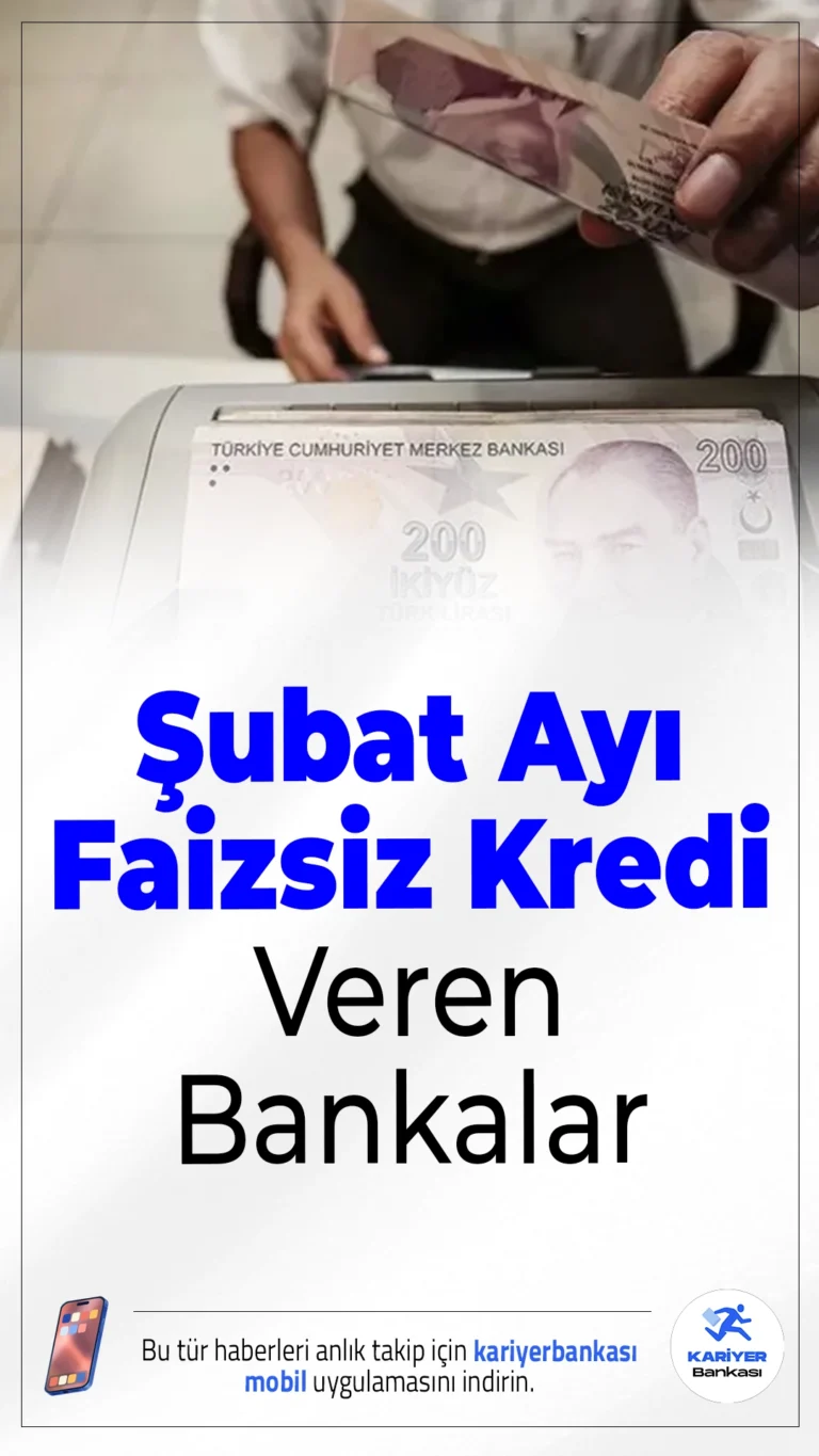 Faizsiz Kredi Veren Bankalar Şubat 2026! İşte Güncel Kampanyalar.2026’da bankalar faizsiz kredi ve nakit avans limitlerini artırdı; bazı bankalarda toplam finansman 65 bin TL’ye ulaştı.