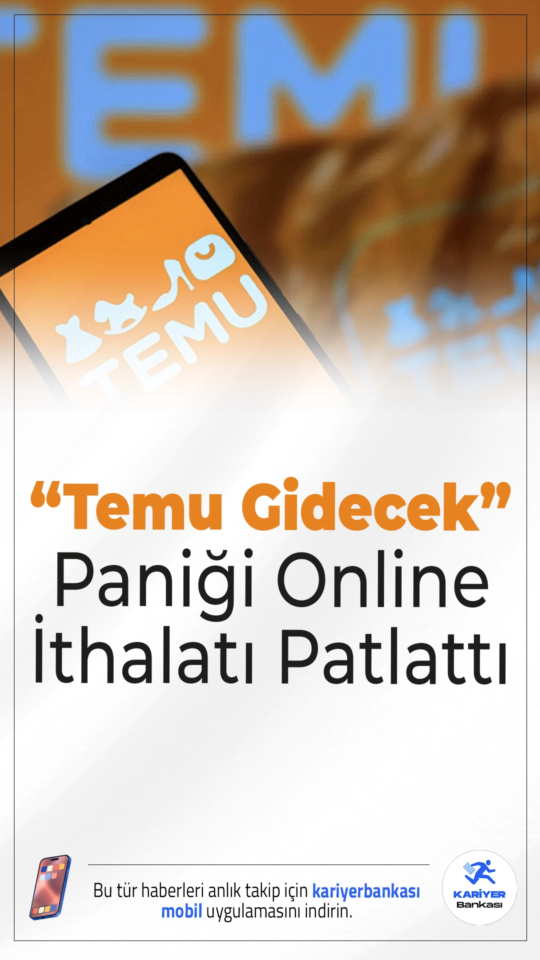 “Temu Gidecek” Paniği Online İthalatı Patlattı.30 Euro sınırının kaldırılacağı açıklaması sonrası tüketiciler yabancı platformlara yöneldi, 25 günde 41 milyar TL’lik rekor hacim oluştu.