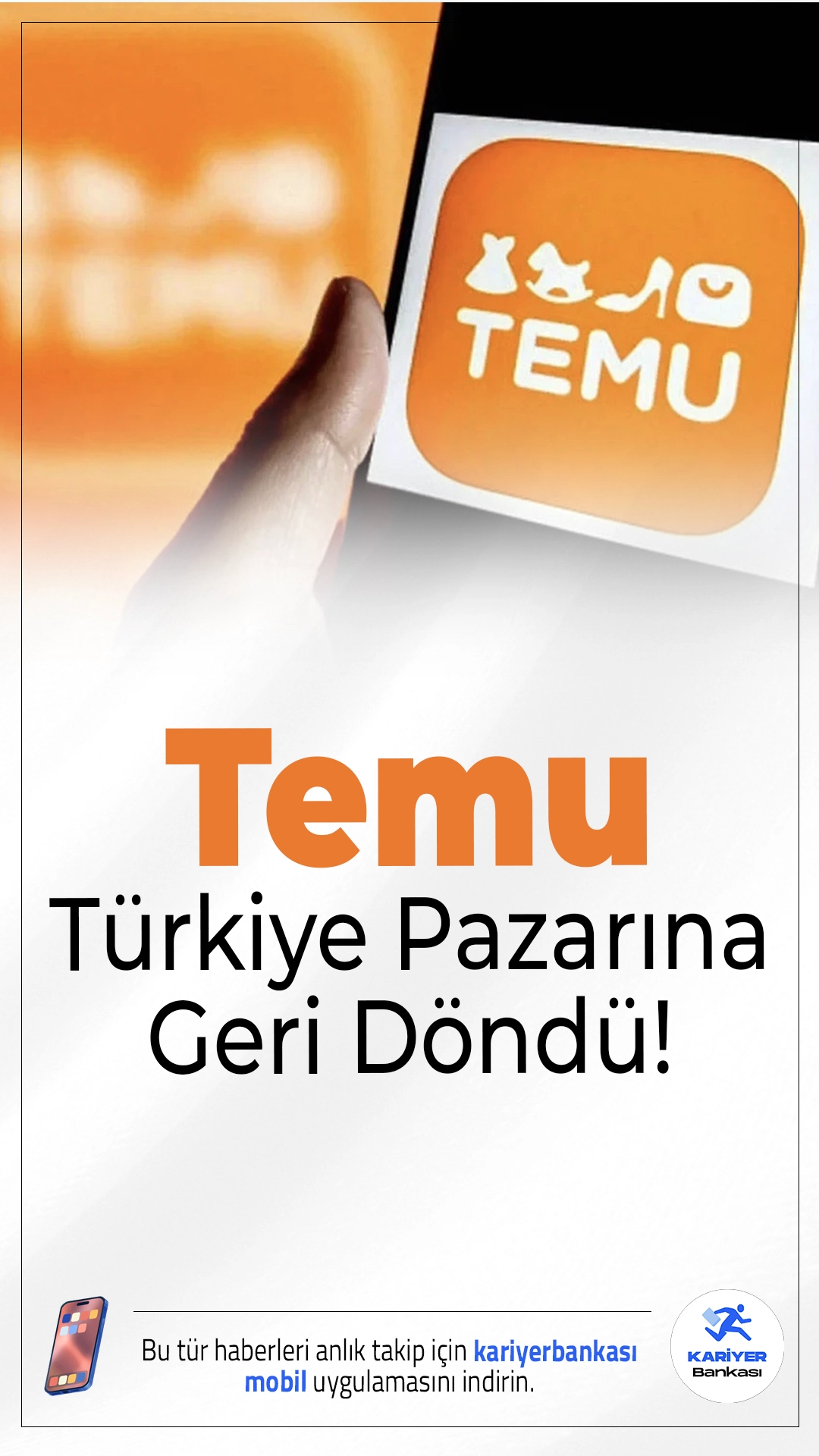 Temu Türkiye Pazarına Geri Döndü! Gümrük mevzuatı sonrası gönderimleri durduran Temu, WhaleCo üzerinden Türkiye’de yeniden satışa başladı.