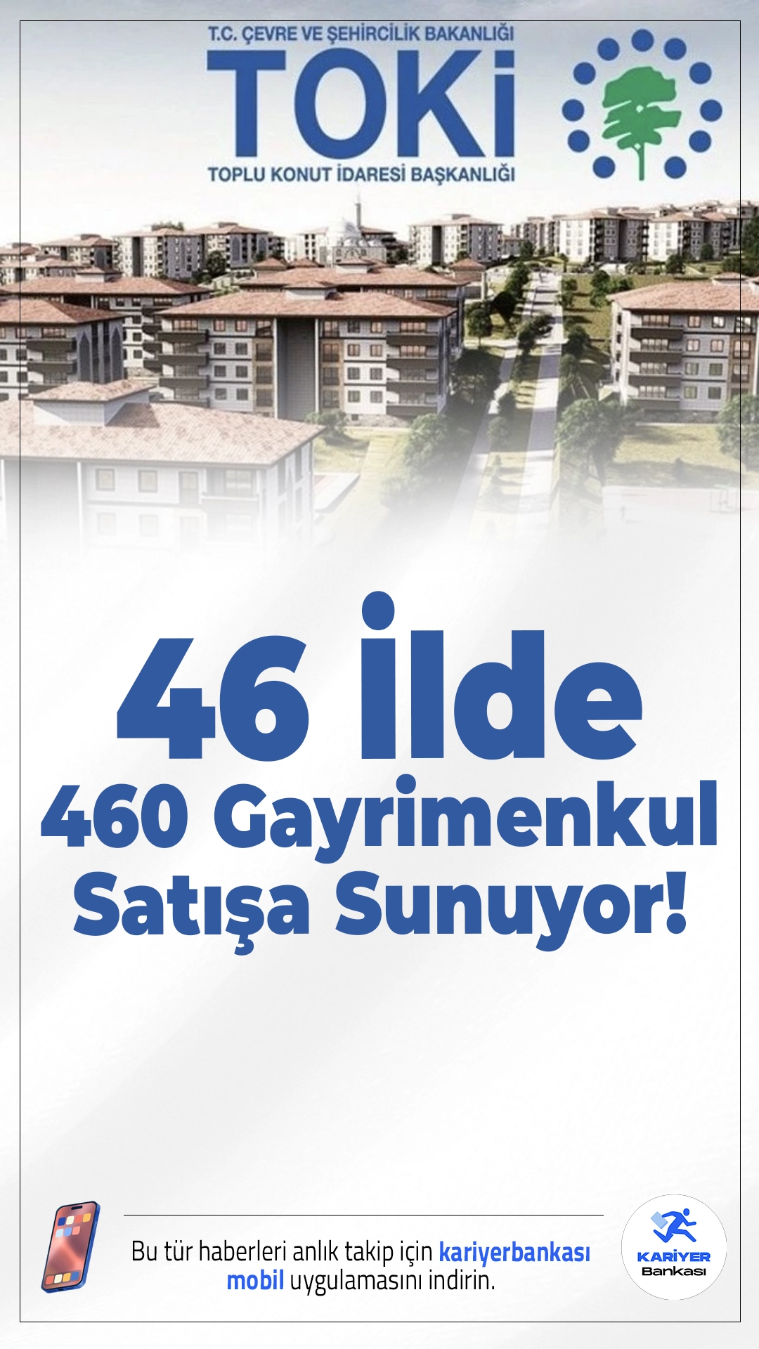 TOKİ 46 İlde 460 Gayrimenkulü Satışa Sunuyor! İşte İller ve Başvuru Detayları.Toplu Konut İdaresi Başkanlığı (TOKİ), 17-18 Şubat 2026 tarihlerinde toplam 460 gayrimenkulü satışa sunacak. Satışlar konut ve iş yerlerinden oluşurken, müzayedeler hem İstanbul hem Ankara'da düzenlenecek. Dileyenler çevrim içi teklif de verebilecek.