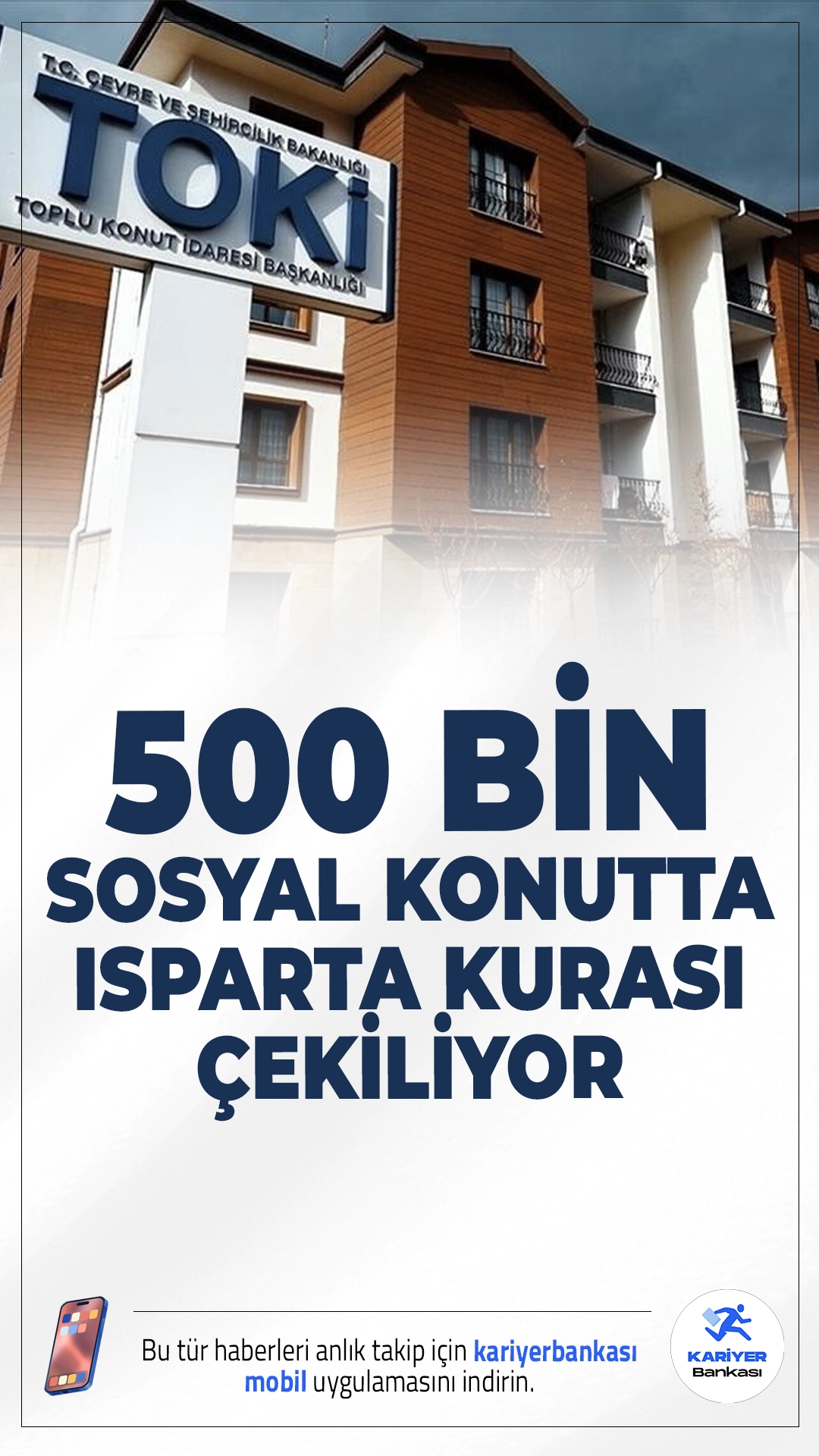 TOKİ 500 Bin Sosyal Konut Projesi'nde Isparta Kurası Bugün Çekiliyor.TOKİ ve Bakanlık iş birliğiyle yürütülen 500 bin sosyal konut projesinde kura süreci devam ediyor. Isparta’da 2 bin 889 konutun hak sahipleri bugün belirleniyor.