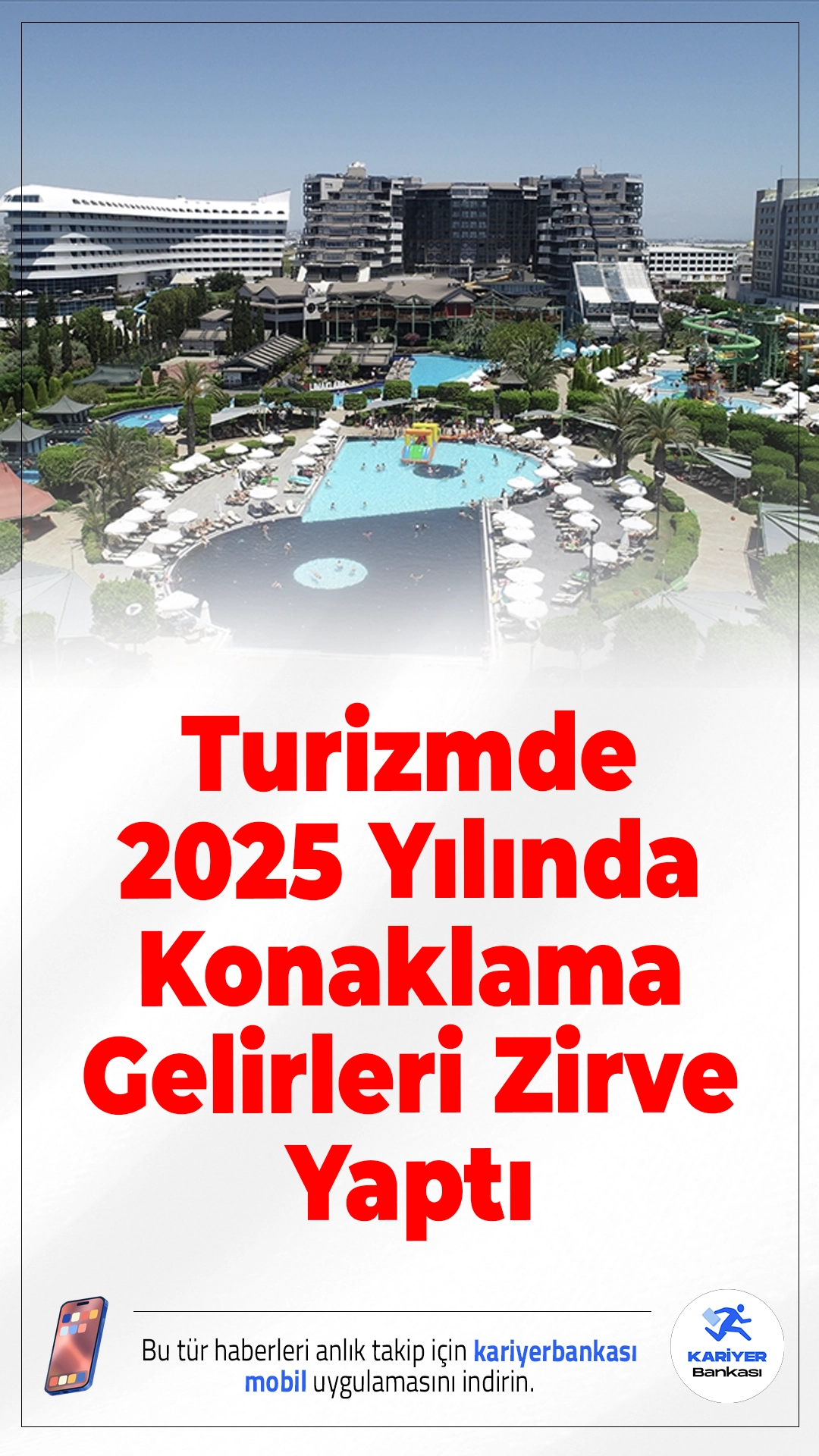Turizmde 2025 Yılında Konaklama Gelirleri Zirve Yaptı.2025’te Türkiye’nin konaklama gelirleri 7 milyar doları aşarak tüm zamanların en yüksek seviyesine ulaştı. Son 5 yıldaki toplam gelir ise 27,9 milyar doları geçti.