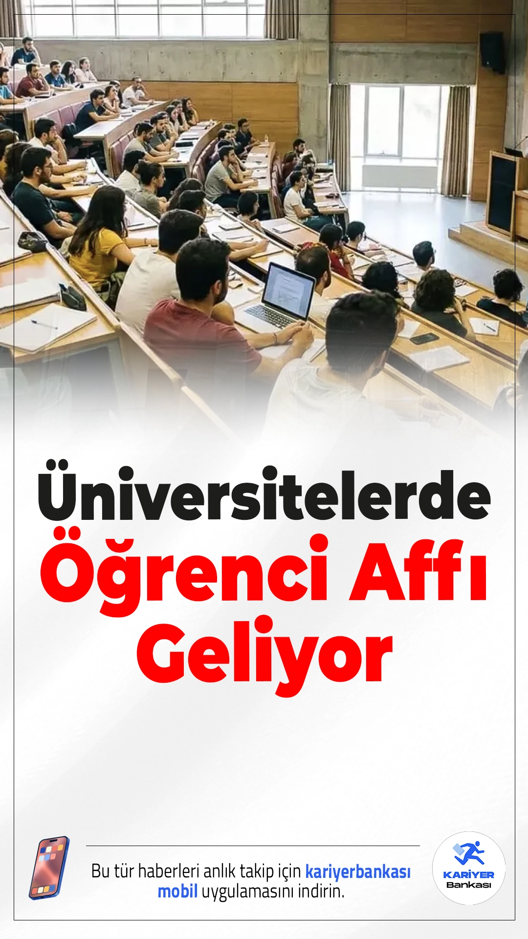 Üniversitelerde Öğrenci Affı Geliyor.AK Parti, üniversite eğitimini yarıda bırakan öğrenciler için af düzenlemesi hazırlıyor. 1 Temmuz 2022 sonrası ilişiği kesilenlere yeniden eğitim yolu açılacak.