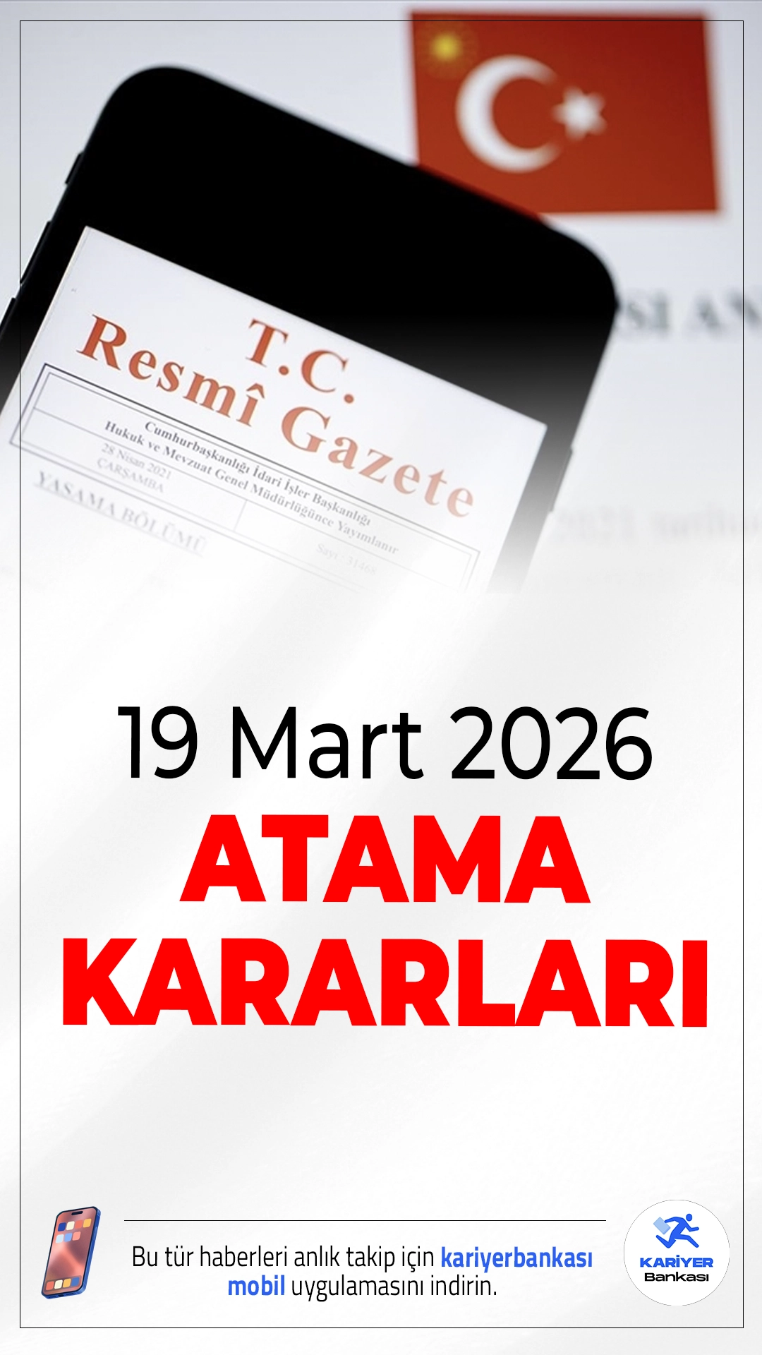 19 Mart 2026 Atama ve Görevden Alma Kararları Resmi Gazete’de Yayımlandı.Cumhurbaşkanı Erdoğan’ın imzasıyla yayımlanan kararlarda çok sayıda üst düzey görev değişikliği yapıldı.