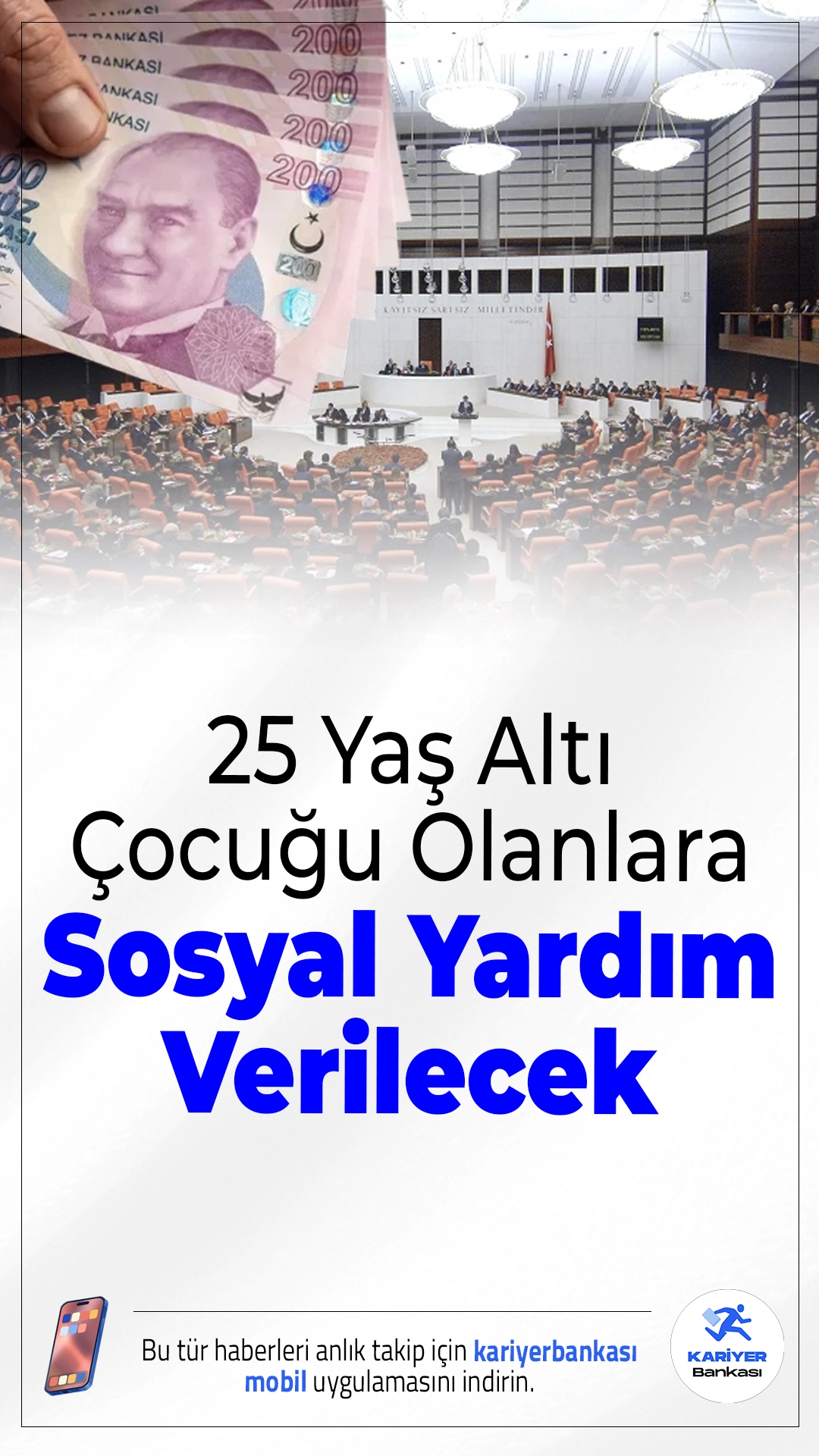 25 Yaşından Küçük Çocuğu Olanlara Sosyal Yardım Verilecek.TBMM’ye sunulan yeni kanun teklifine göre sosyal ve ekonomik destek ödemelerinin kapsamı genişletiliyor. Düzenleme kabul edilirse çocuklar için verilen destekler 25 yaşına kadar devam edebilecek.