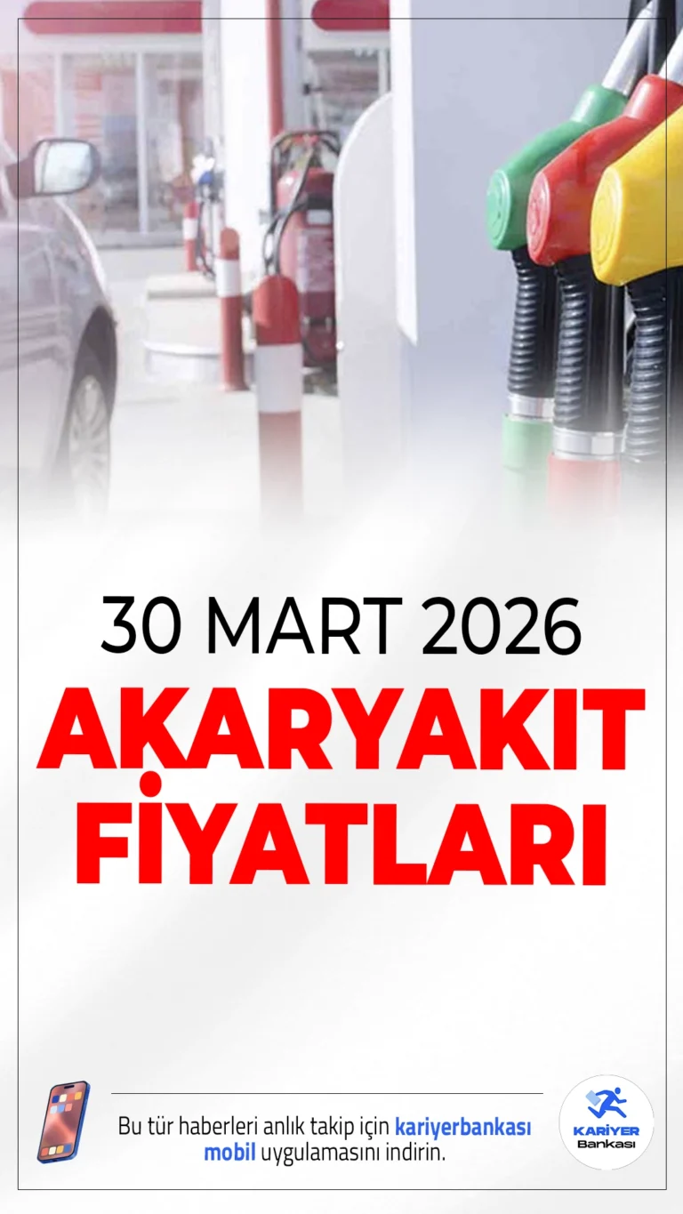 Akaryakıt Fiyatları Uçuşta! 30 Mart 2026 Güncel Benzin, Motorin ve LPG Fiyatları Açıklandı.Brent petrol ve dövizdeki dalgalanma akaryakıt fiyatlarını etkilerken 30 Mart 2026 itibarıyla benzin, motorin ve LPG fiyatları merak konusu oldu.