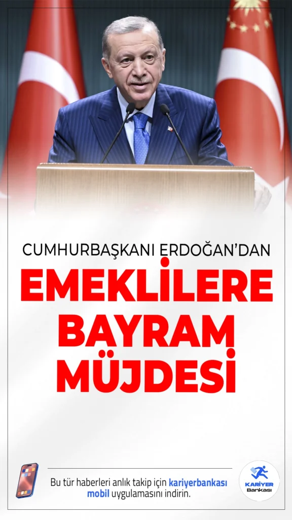 Emekli Bayram İkramiyesi Ödeme Tarihi Belli Oldu. Cumhurbaşkanı ve AK Parti Genel Başkanı Recep Tayyip Erdoğan, AK Parti Grup Toplasında önemli açıklamalarda bulundu.