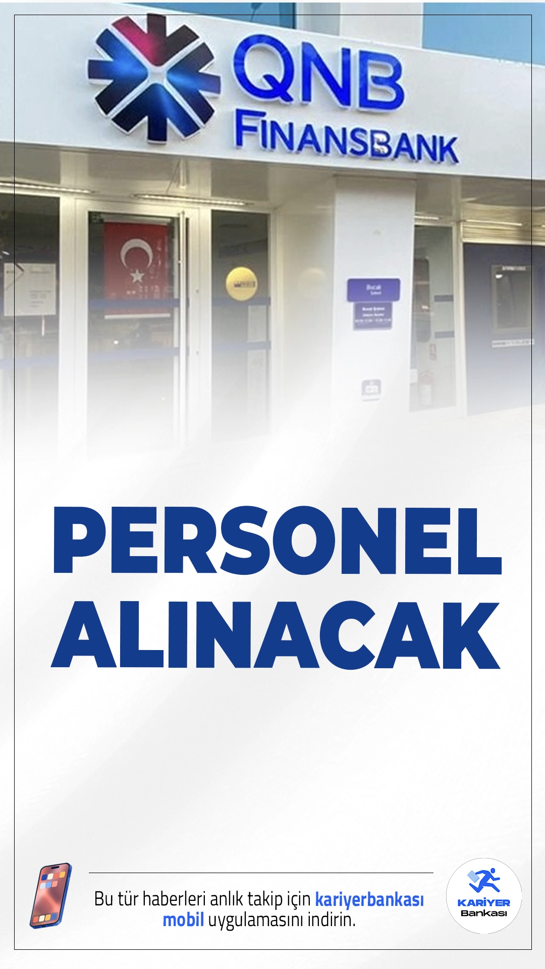 QNB Finansbank Personel Alımı Yapıyor.QNB Finansbank tarafından yayımlanan son duyuruya göre, banka bünyesinde görevlendirilmek üzere yeni personel alımı yapılacağı açıklandı. İŞKUR üzerinden yayımlanan ilan kapsamında, özellikle Direkt Saha Bankacılığı Satış Temsilcisi kadrosu için alım gerçekleştirileceği bildirildi. Bankacılık sektöründe kariyer yapmak isteyen adaylar için önemli bir fırsat sunan bu ilan, internet üzerinden başvuruya açıldı.