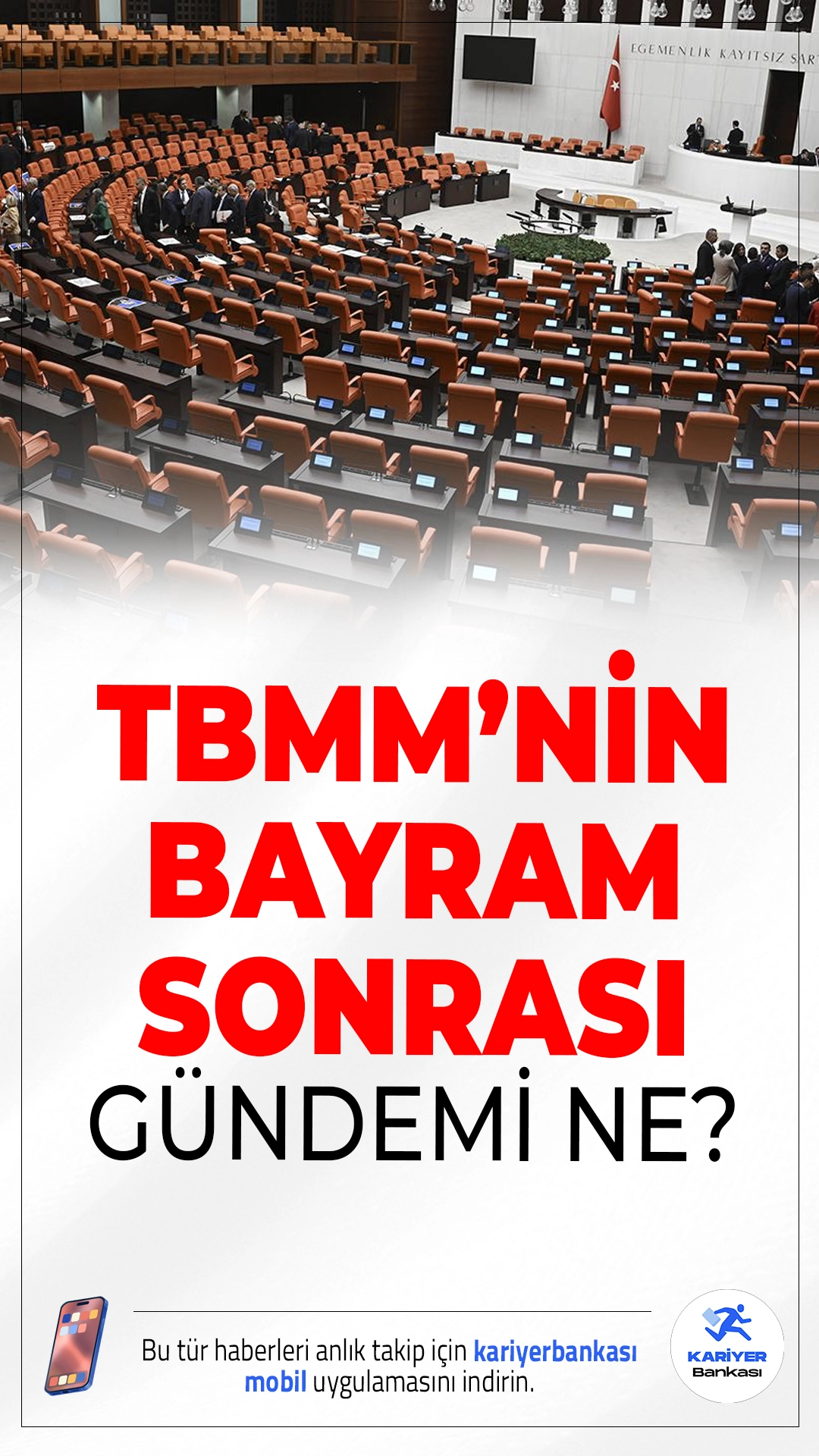 Meclis’in Bayram Sonrası Gündemi Yoğun: Kritik Düzenlemeler Geliyor.TBMM, bayram sonrası deprem konut indirimi, bedelli askerlik, kripto düzenlemesi ve sosyal medya yasasıyla yoğun mesaiye hazırlanıyor.