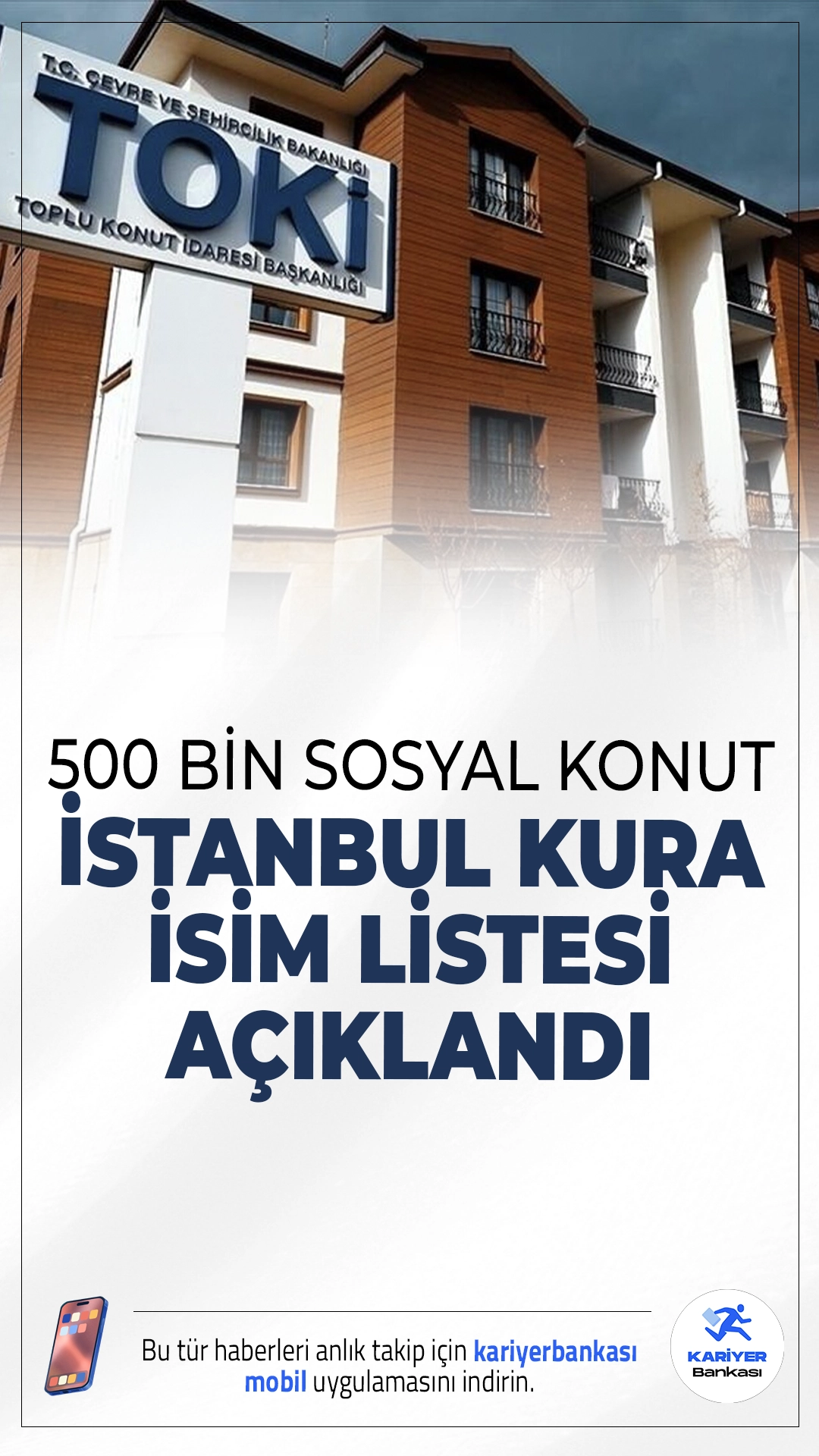 TOKİ İstanbul Sosyal Konut Kura Listesi Açıklandı.TOKİ, İstanbul’daki sosyal konut projesi için kura çekimine katılacakların isim listesini yayımladı. Başvurusu kabul edilen ve reddedilen adayların listeleri erişime açıldı.