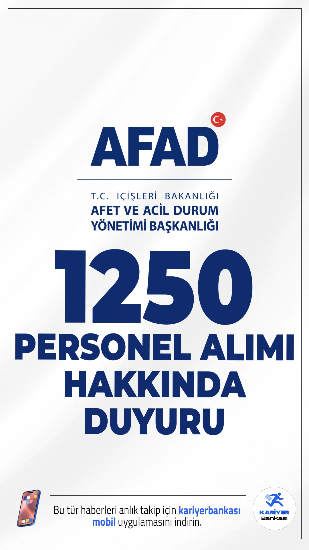 AFAD 1250 Personel Alımı Kesin Sonuçları Açıklandı.Afet ve acil Durum Yönetimi Başkanlığı (AFAD) sayfasından yayımlanan son dakika duyurusunda, 1250 Sözleşmeli Arama ve Kurtarma Teknikeri ile Sözleşmeli Arama ve Kurtarma Teknisyeni alımı kapsamında, 26 Ocak - 13 Şubat 2026 tarihleri arasında gerçekleştirilen uygulama sınav sonucuna yönelik süresi içinde yapılan itirazlar incelenerek, uygulama sınavı kesin sonuçları ile sözlü sınava katılmaya hak kazanan adayların belirlendiği aktarıldı.