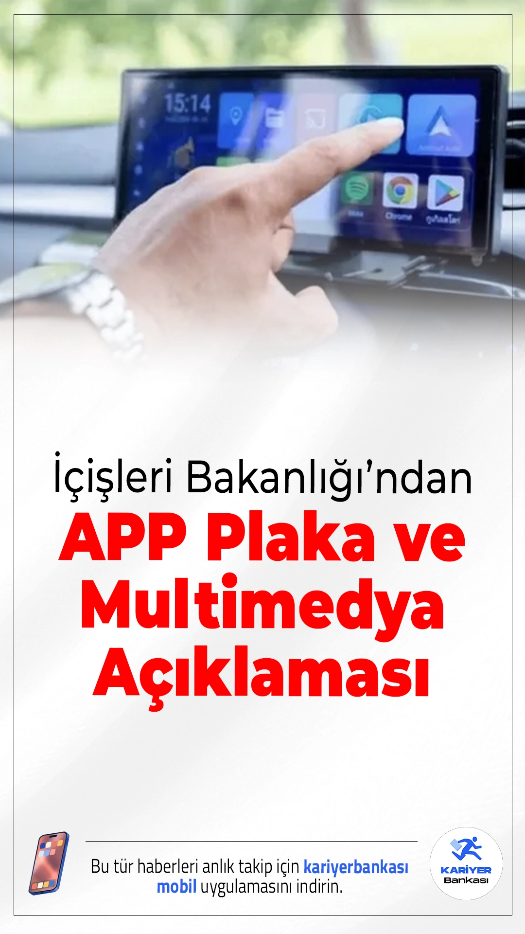 İçişleri Bakanlığı’ndan APP Plaka ve Multimedya Uyarısı: 1 Nisan’da Başlıyor.İçişleri Bakanlığı, APP plaka kullanımına yönelik cezaların erteleneceği iddialarını yalanladı. 1 Nisan itibarıyla yüksek cezalar uygulanacak.