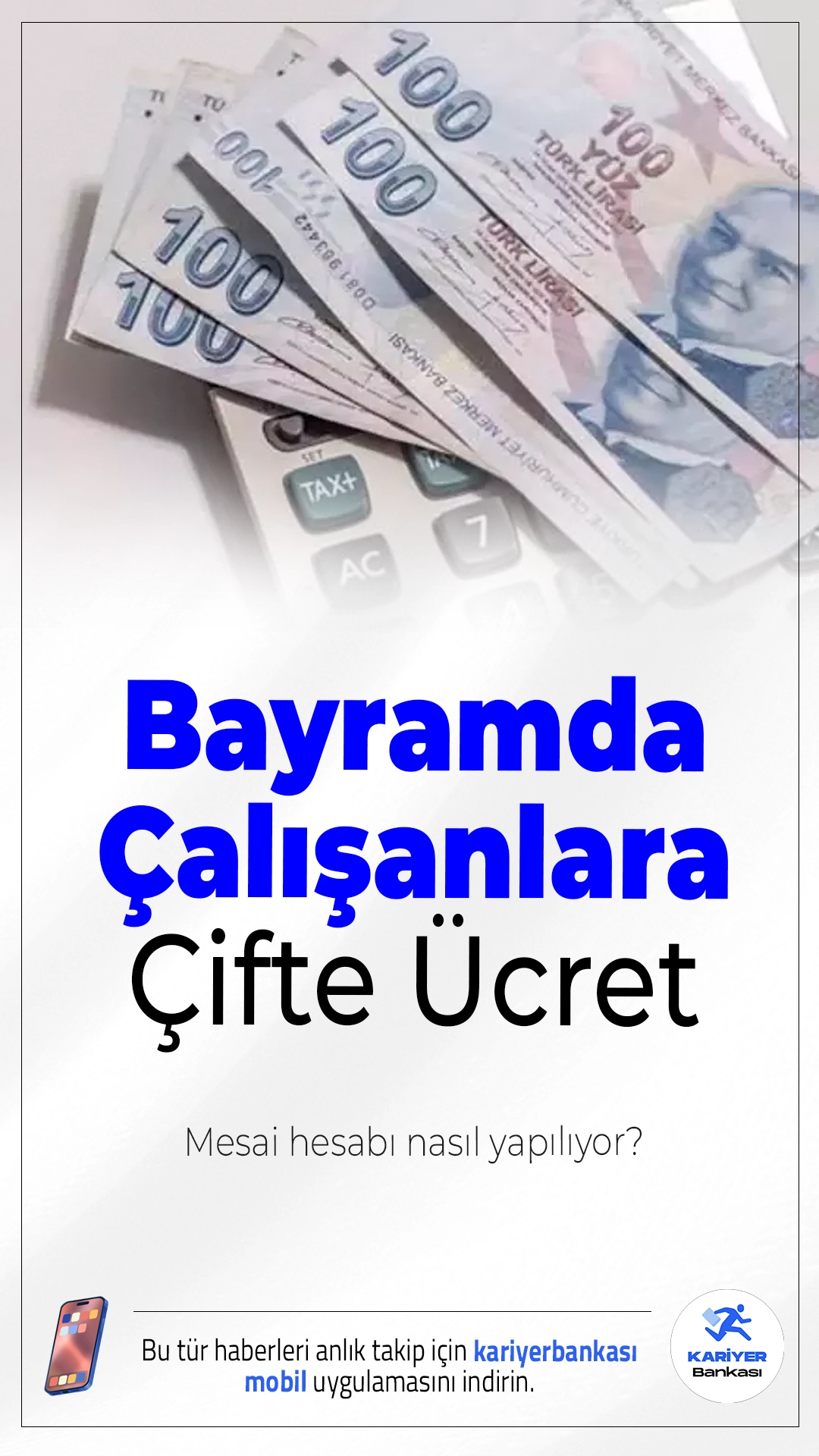 Bayramda Çalışanlara Çifte Ücret: Mesai Hesabı Nasıl Yapılıyor?Ramazan Bayramı’nda çalışan işçiler çifte yevmiye alıyor. Hafta sonuna denk gelirse bu ücret 2,5 katına kadar çıkabiliyor.