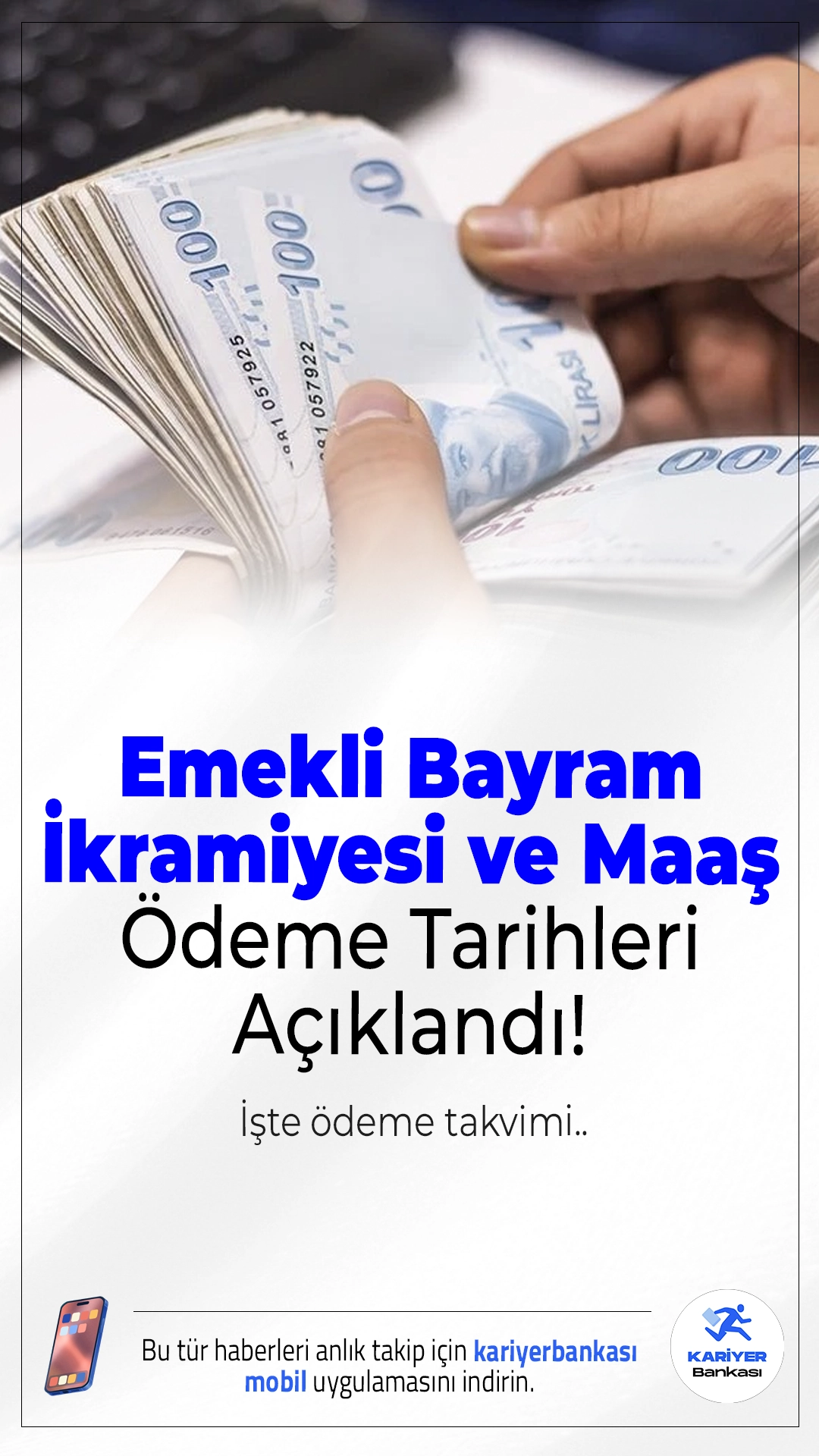 Emekli Bayram İkramiyesi ve Maaş Ödeme Tarihleri Açıklandı.Ramazan Bayramı öncesinde emeklilere yapılacak ikramiye ve maaş ödemelerinin tarihleri belli oldu. Çalışma ve Sosyal Güvenlik Bakanı Vedat Işıkhan, ödemelerin 14 Mart ile 19 Mart tarihleri arasında hesaplara yatırılacağını açıkladı.