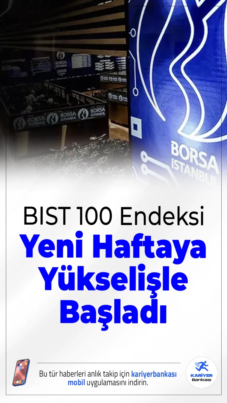 BIST 100 Endeksi Yeni Haftaya 12.709,29 Puandan Başladı.Borsa İstanbul’da BIST 100 endeksi haftaya sınırlı yükselişle başladı. Küresel risklere rağmen yurt içi piyasalarda pozitif ayrışma dikkat çekti.