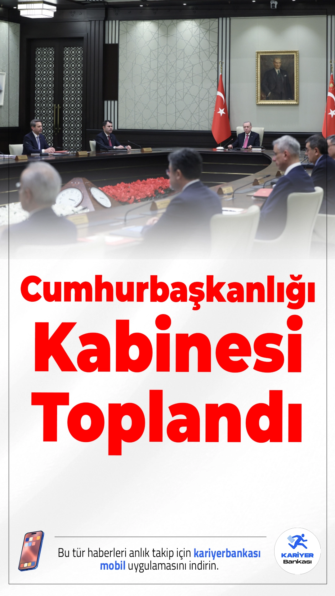Cumhurbaşkanlığı Kabinesi Toplandı.Cumhurbaşkanlığı Kabinesi, Ankara’daki Cumhurbaşkanlığı Külliyesi’nde Cumhurbaşkanı Recep Tayyip Erdoğan başkanlığında gerçekleştirilen toplantıyla gündemdeki önemli başlıkları görüşmek üzere bir araya geldi.