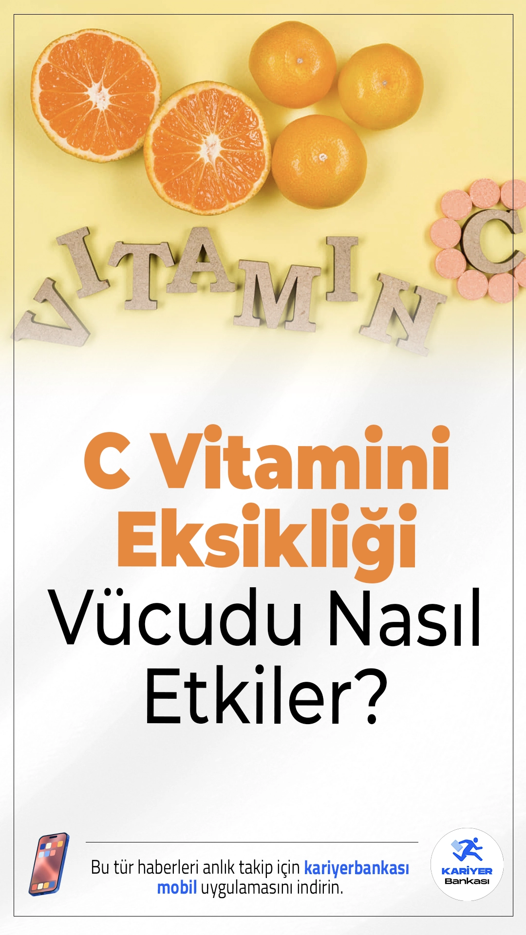 C Vitamini Eksikliği Vücudu Nasıl Etkiler? Halsizlik Yapar mı?C vitamini eksikliği bağışıklığı zayıflatırken, kronik yorgunluk ve halsizlik gibi belirtilerle kendini gösterebilir.