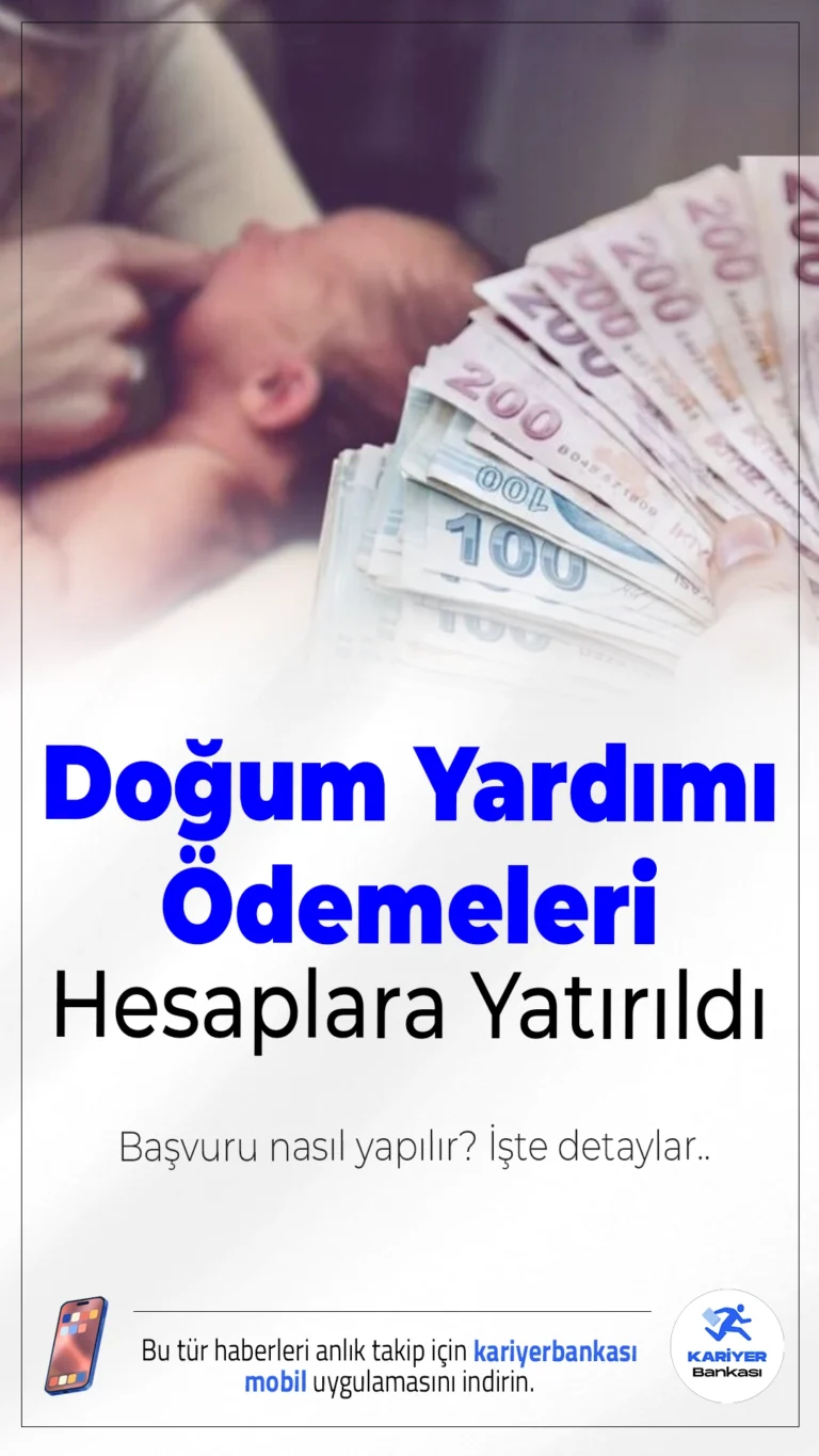 Doğum Yardımı Ödemeleri Hesaplara Yatırıldı.Anneler için mart ayı doğum yardımı ödemeleri hesaplara aktarıldı. Toplamda 923 bin anneye 13,9 milyar TL destek sağlandı.