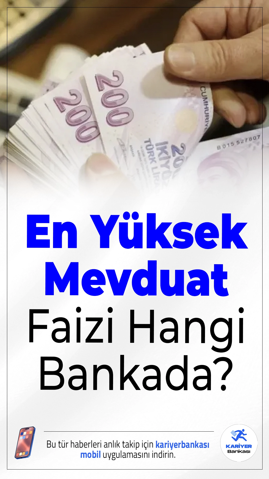 En Yüksek Mevduat Faizi Hangi Bankada? 1 Milyon TL’nin Aylık Getirisi Belli Oldu.Mart 2026 itibarıyla mevduat faizleri %40 seviyesine yaklaşırken, 1 milyon TL’nin 32 günlük getirisi 29 bin TL’ye kadar yükseldi.