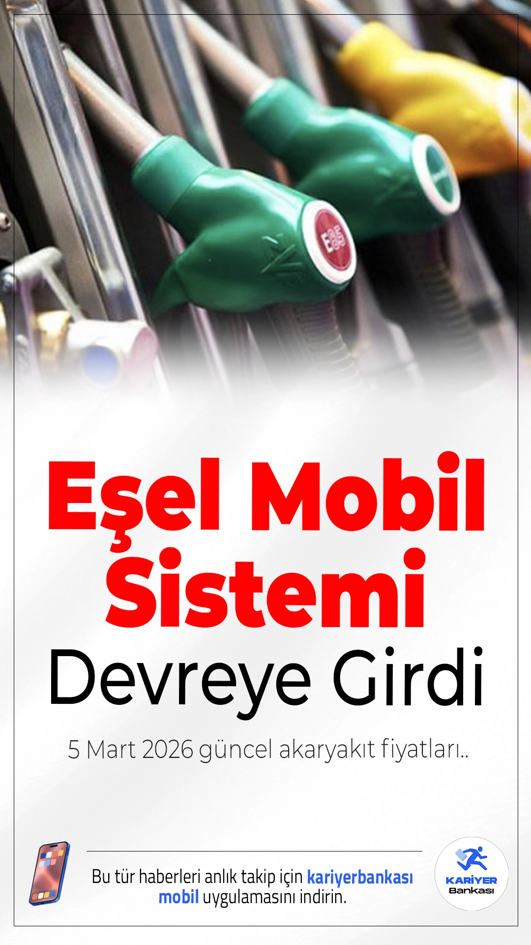 Eşel Mobil Sistemi Devreye Girdi: 5 Mart 2026 Güncel Akaryakıt Fiyatları.Brent petrol fiyatlarındaki hareketlilik ve döviz kurundaki dalgalanmalar akaryakıt fiyatlarını etkilemeye devam ediyor. Eşel mobil sisteminin devreye alınmasıyla birlikte fiyat artışlarının vatandaşa yansıması sınırlandırılacak.