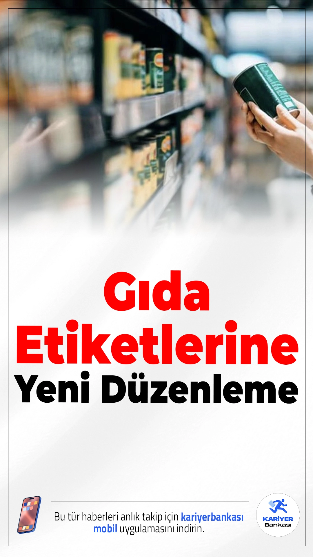 Gıda Etiketlerine Yeni Düzenleme.Gıdalarda parti numarası zorunlu hale geldi. İşaret veya numara bulunmayan ürünler artık piyasaya sunulamayacak.
