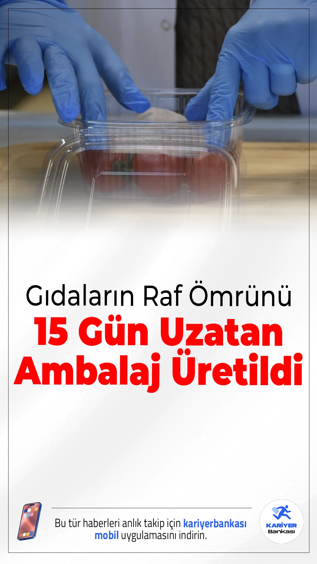 Gıdaların Raf Ömrünü 15 Gün Uzatan Ambalaj Üretildi.Tarım ve Orman Bakanlığına bağlı Trabzon Su Ürünleri Merkez Araştırma Enstitüsü (SUMAE) bünyesinde yürütülen çalışmalar sonucunda gıdaların tazeliğini daha uzun süre koruyabilen yenilikçi bir ambalaj teknolojisi geliştirildi. “Antimikrobiyal Nanolif Membran Üretimi Projesi” kapsamında geliştirilen bu ambalaj, Türk Patent ve Marka Kurumu tarafından tescil edildi.